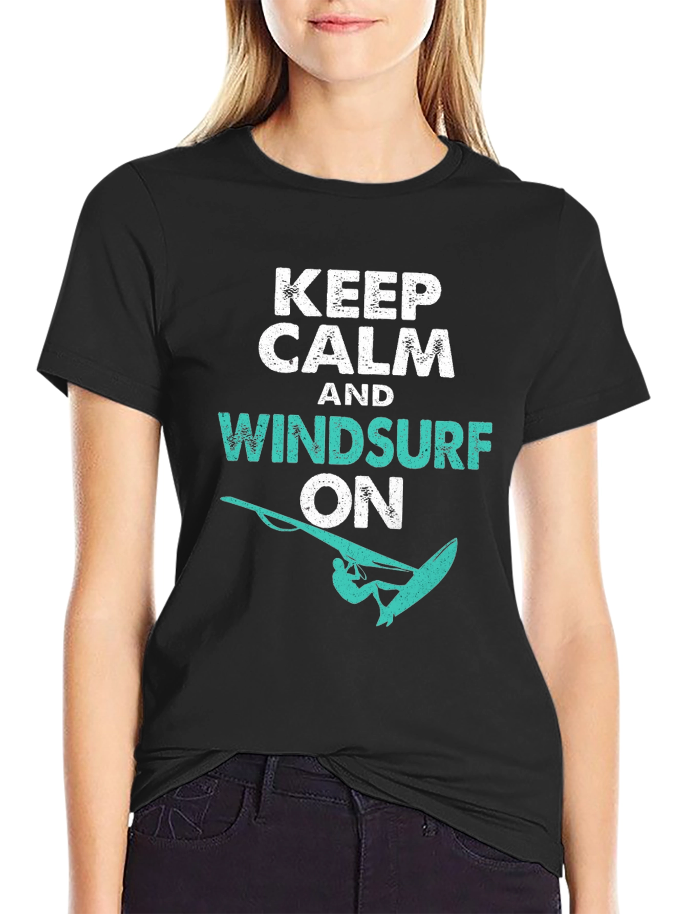 Keep Calm and Windsurf On T-Shirt