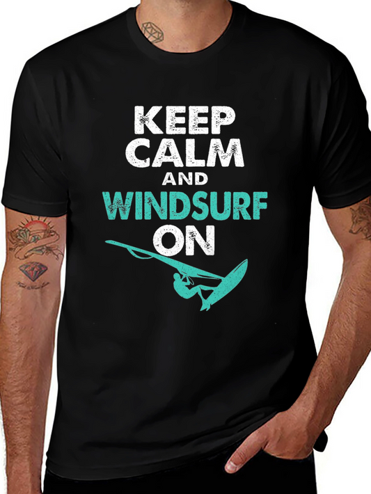 Keep Calm and Windsurf On T-Shirt
