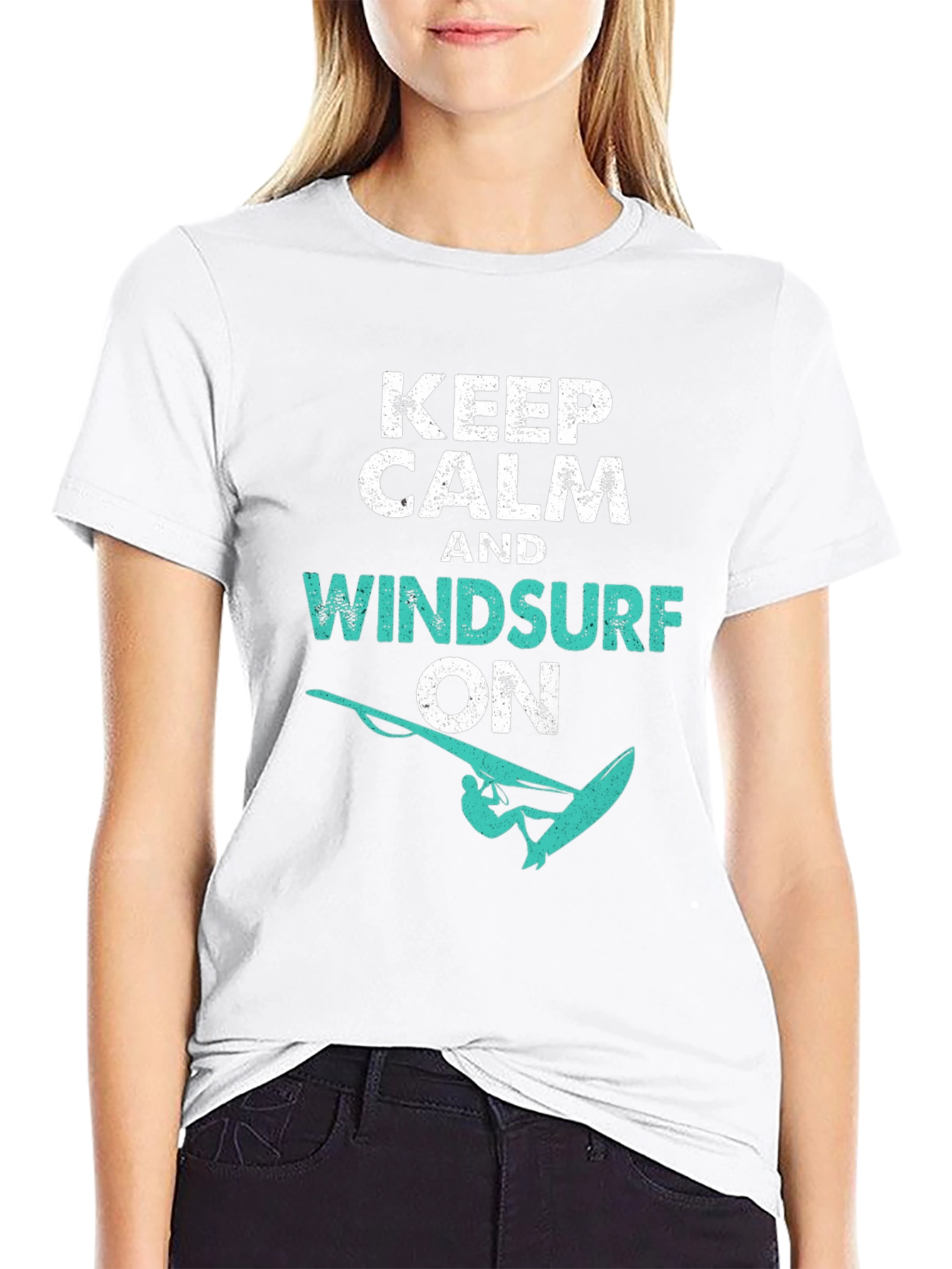 Keep Calm and Windsurf On T-Shirt