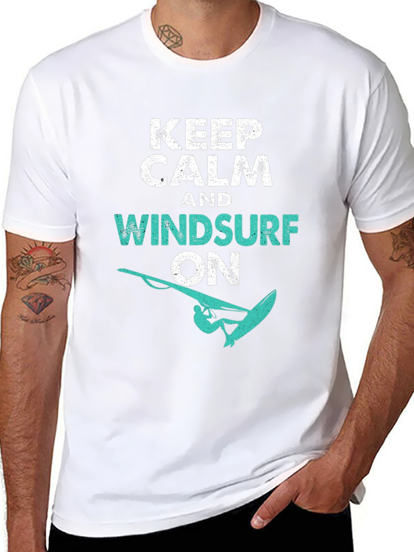 Keep Calm and Windsurf On T-Shirt