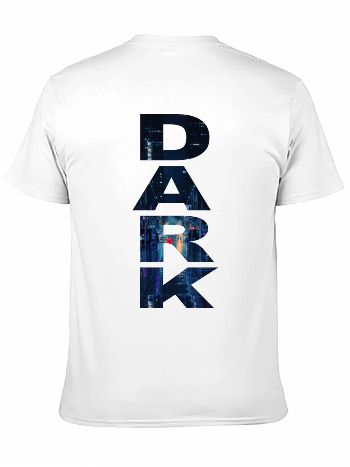 Dark Cityscape Graphic Black T-Shirt