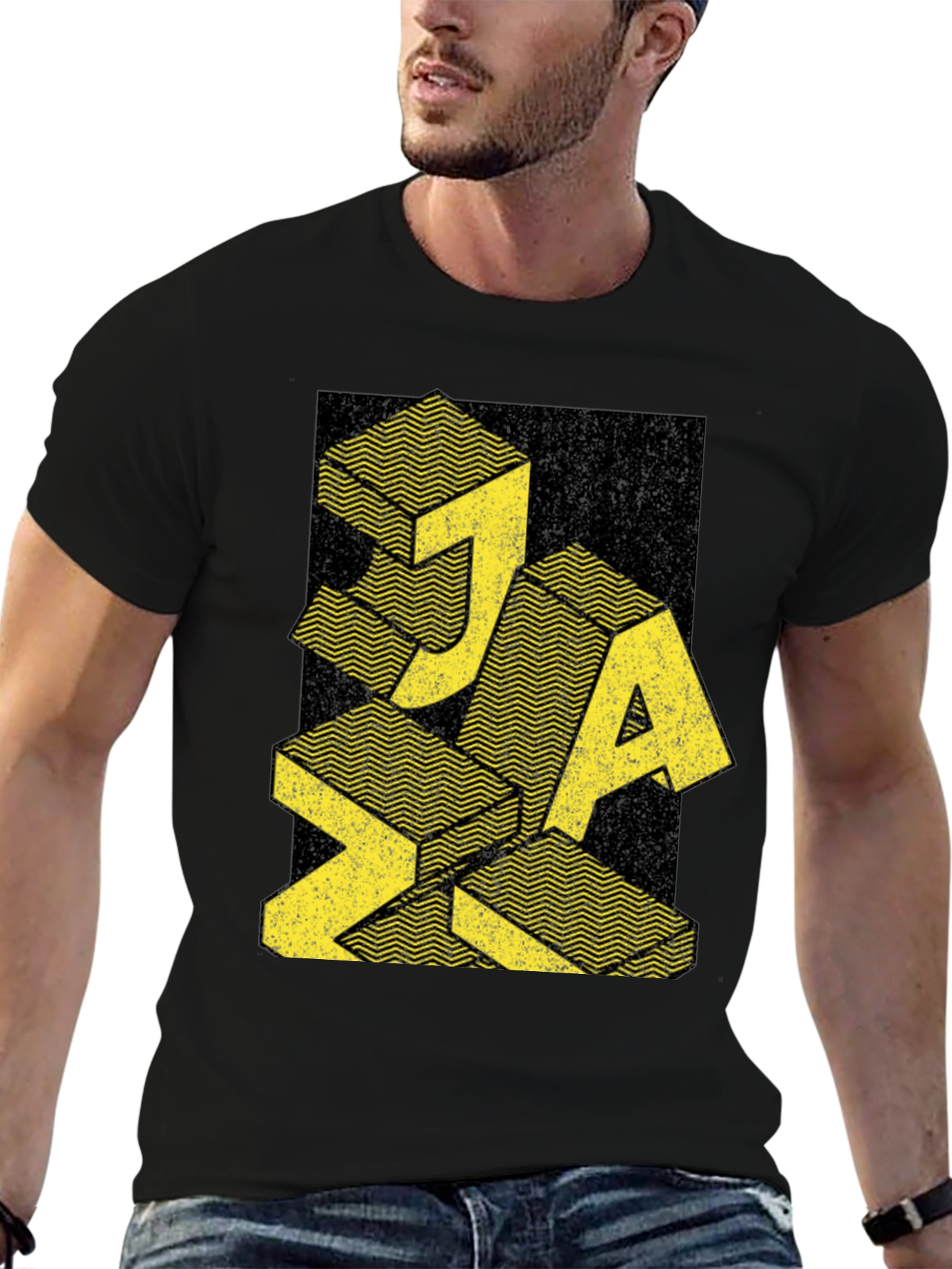 Abstract Graphic Print Mens T-Shirt