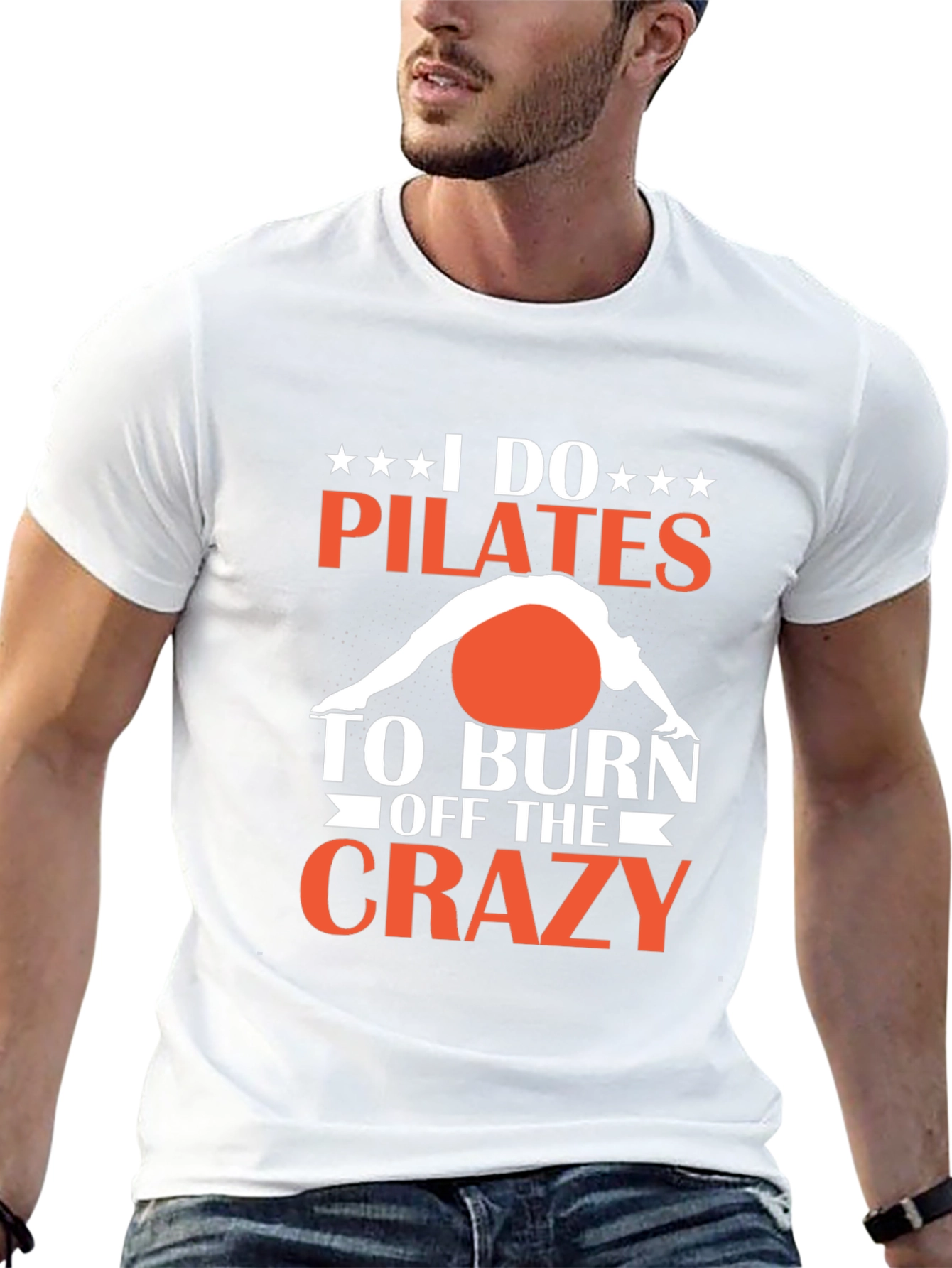 Pilates Crazy Graphic T-Shirt - Burn Off the Crazy