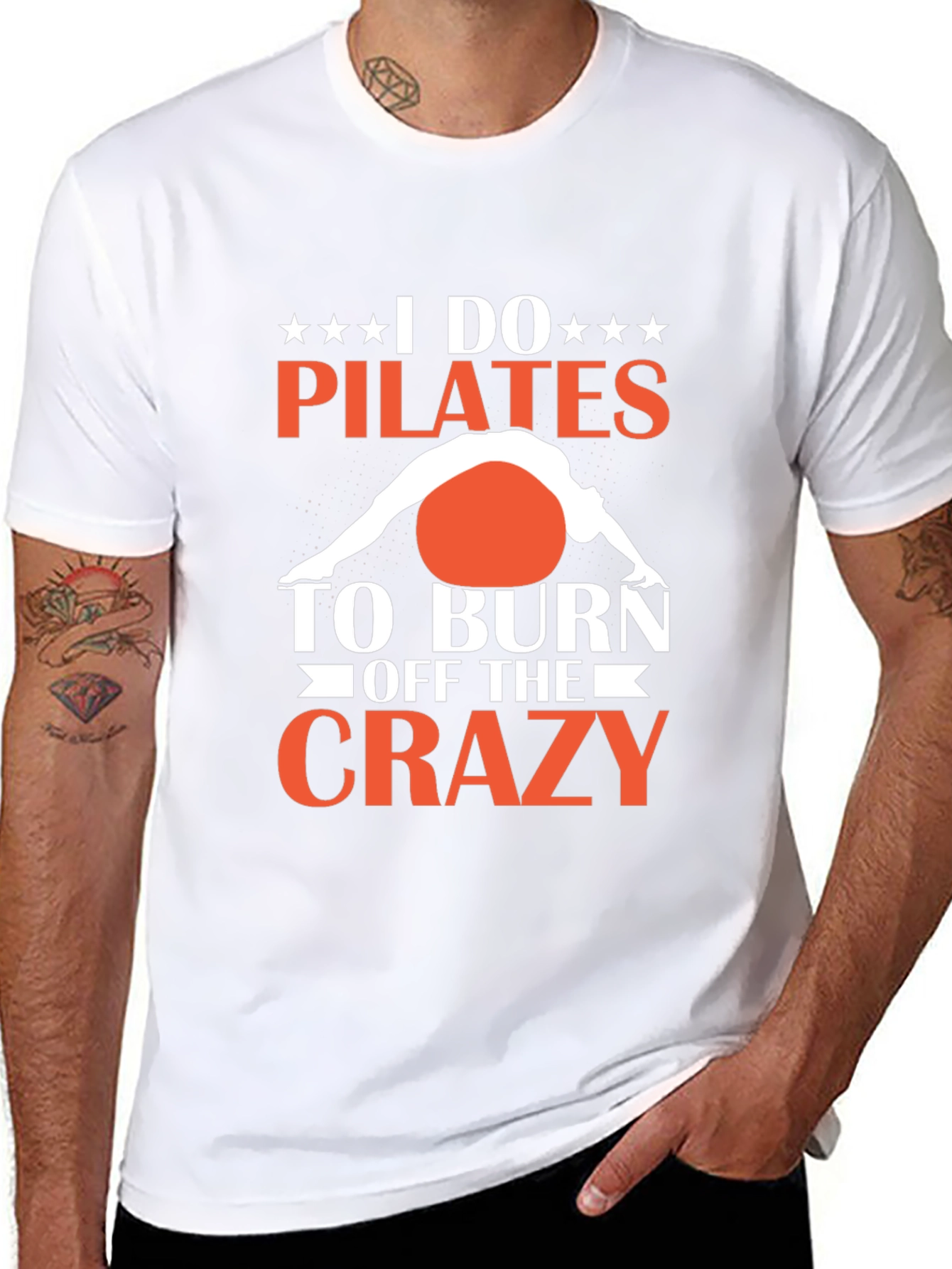 Pilates Crazy Graphic T-Shirt - Burn Off the Crazy