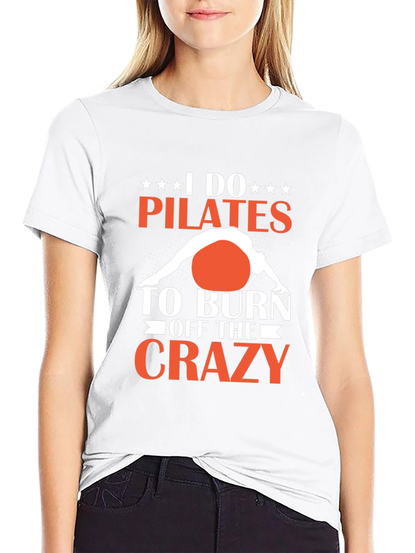 Pilates Crazy Graphic T-Shirt - Burn Off the Crazy