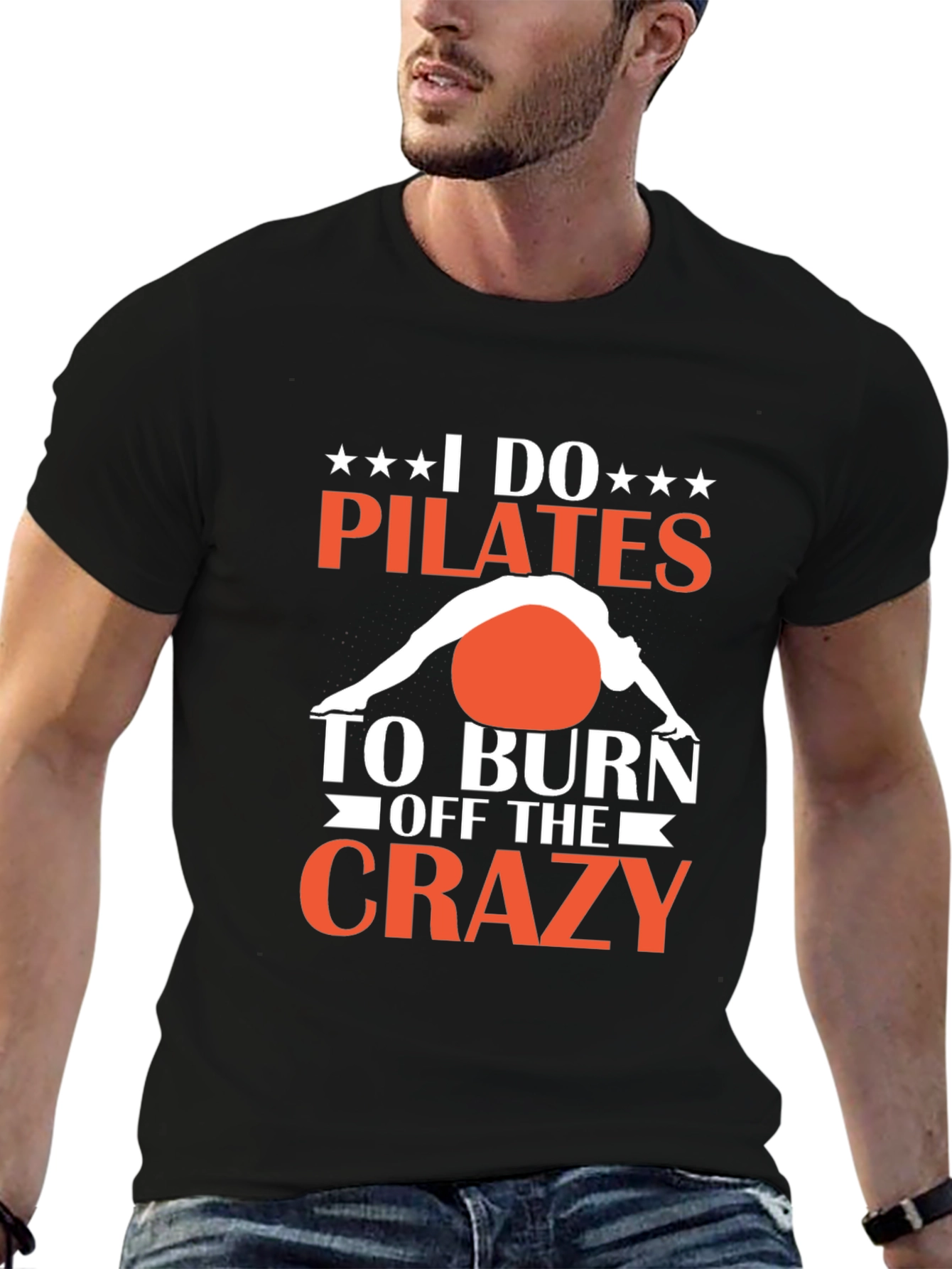 Pilates Crazy Graphic T-Shirt - Burn Off the Crazy