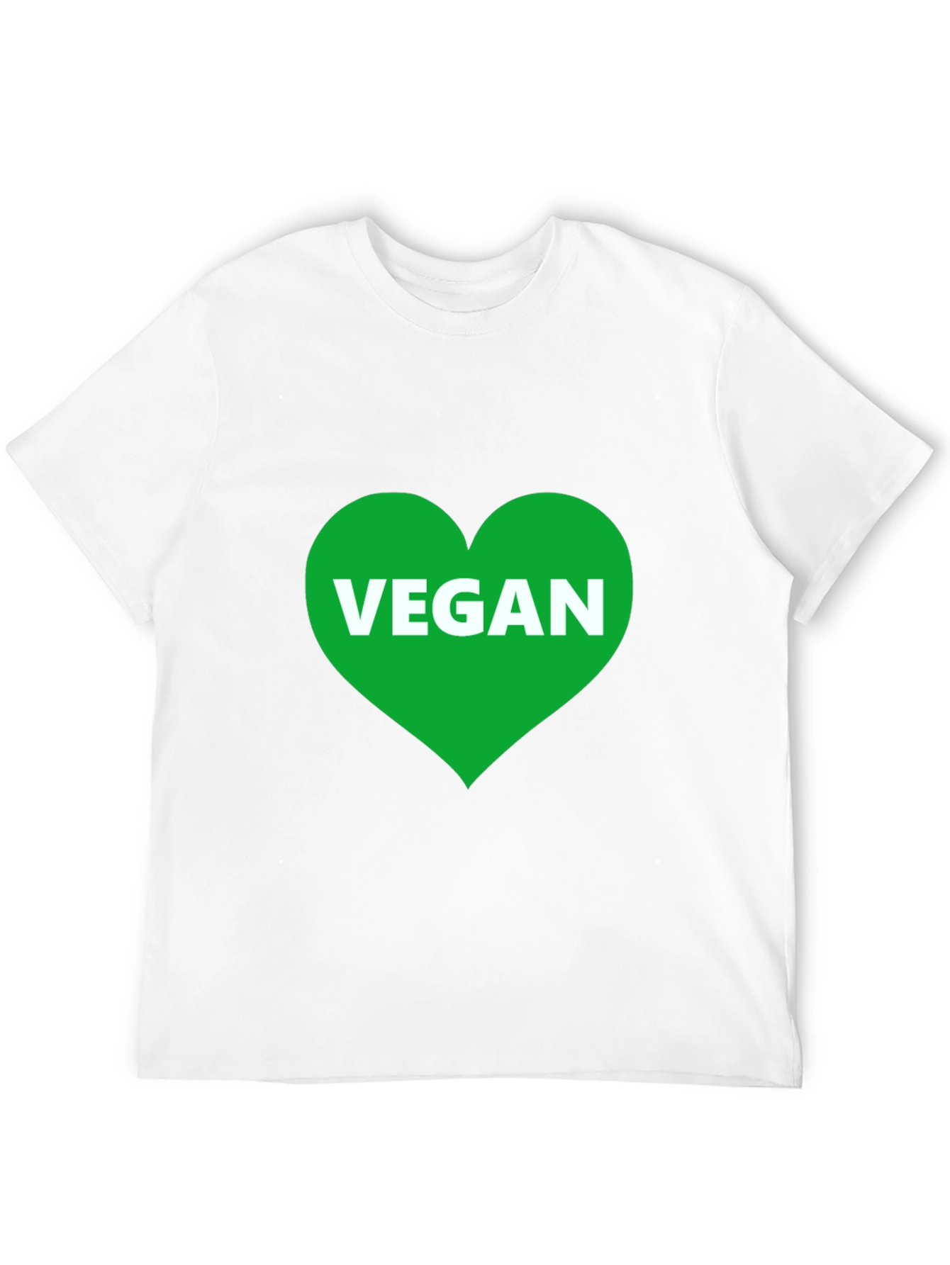 Vegan Heart T-Shirt - Black Graphic Tee