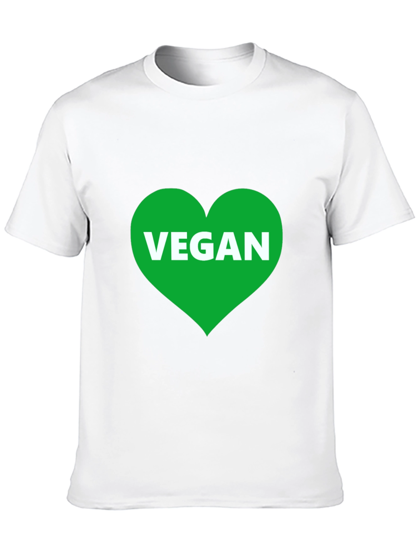 Vegan Heart T-Shirt - Black Graphic Tee
