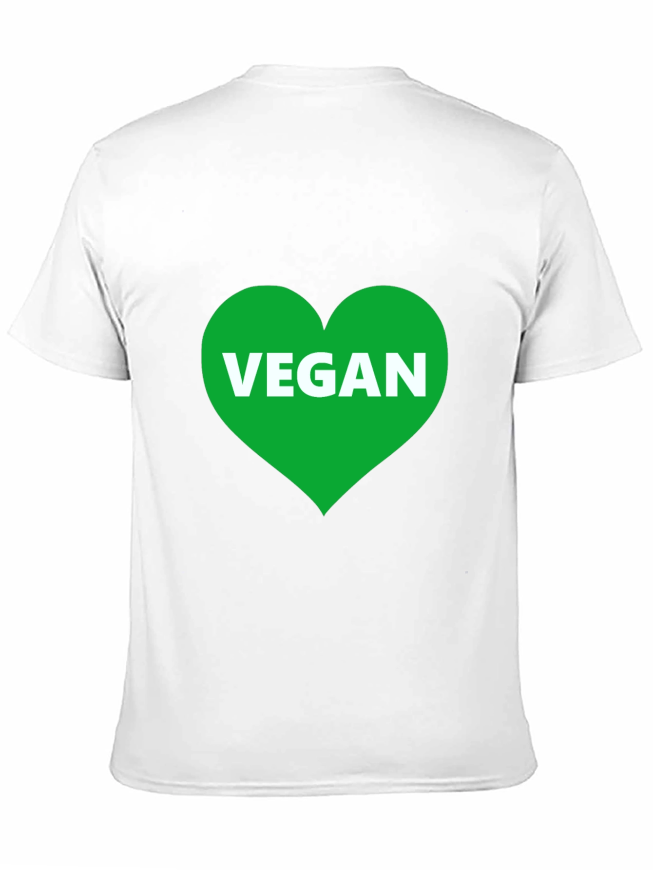 Vegan Heart T-Shirt - Black Graphic Tee