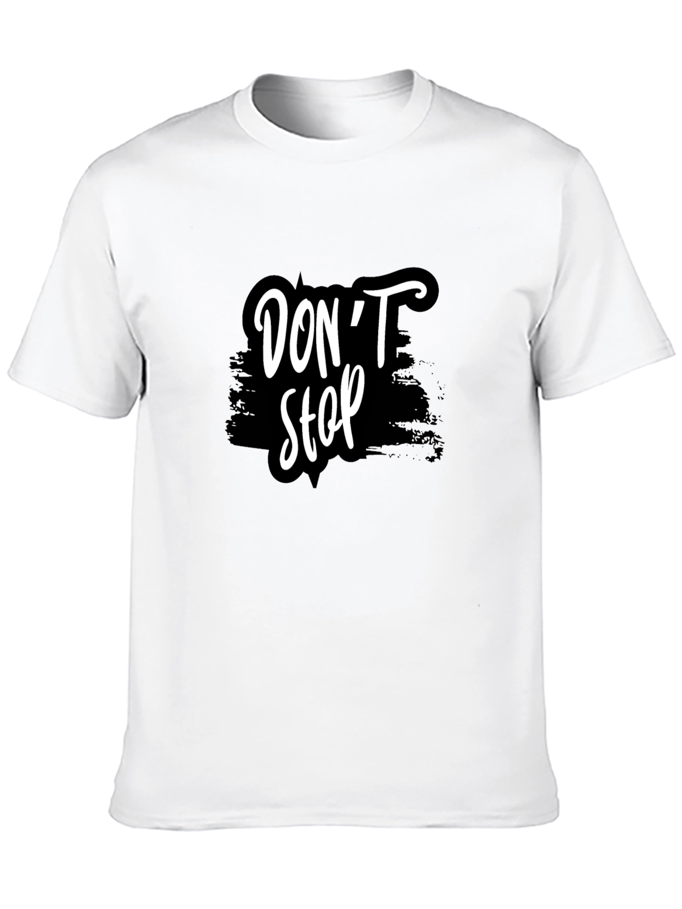 Dont Stop Graphic Tee - Stylish Black T-Shirt