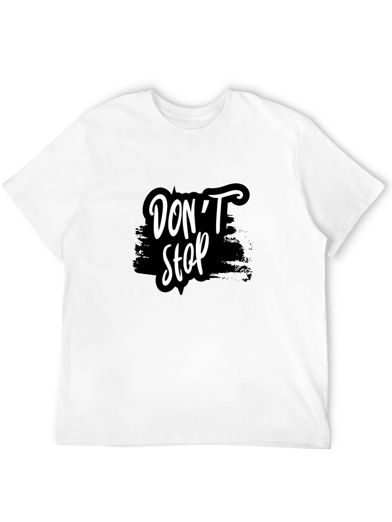Dont Stop Graphic Tee - Stylish Black T-Shirt