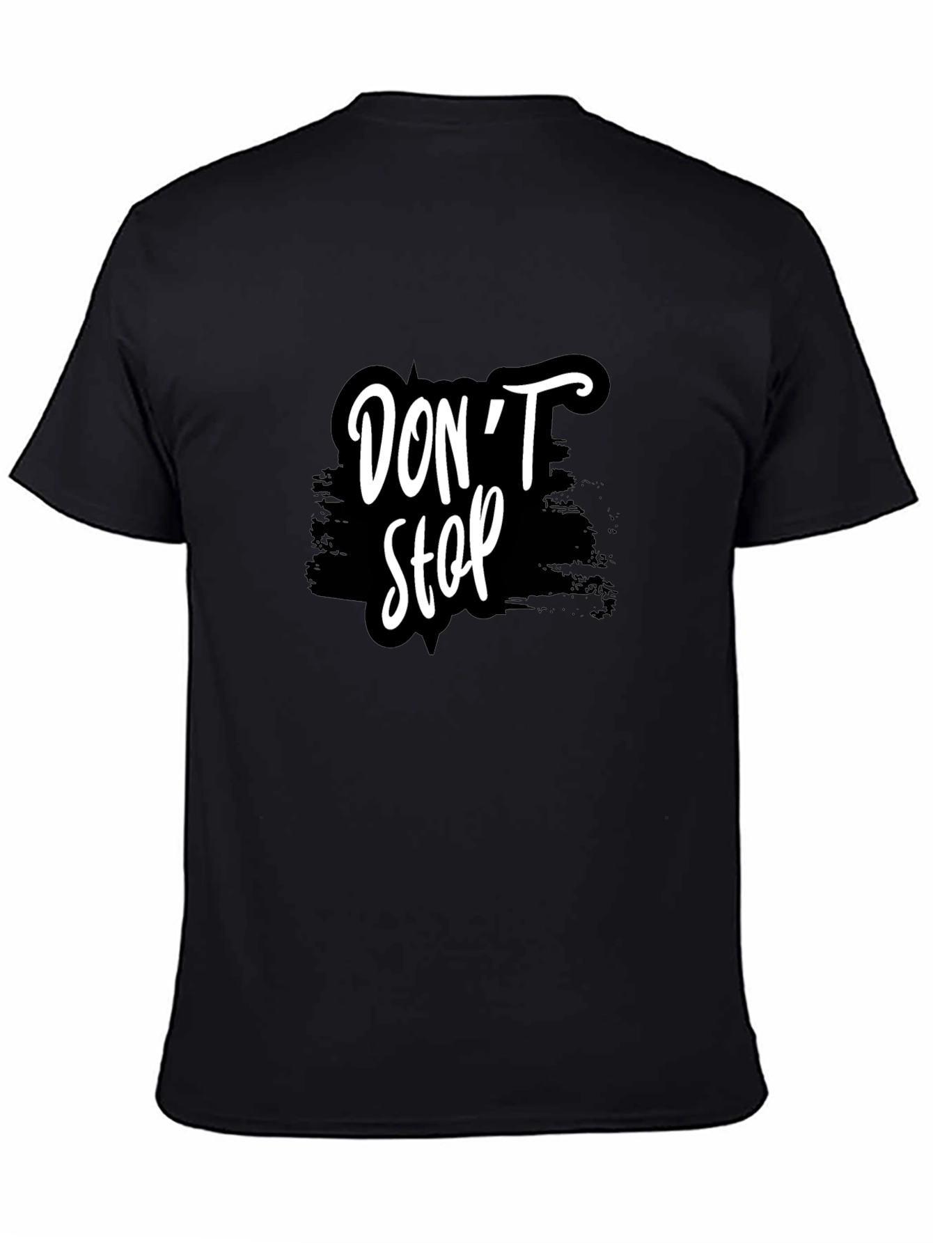 Dont Stop Graphic Tee - Stylish Black T-Shirt