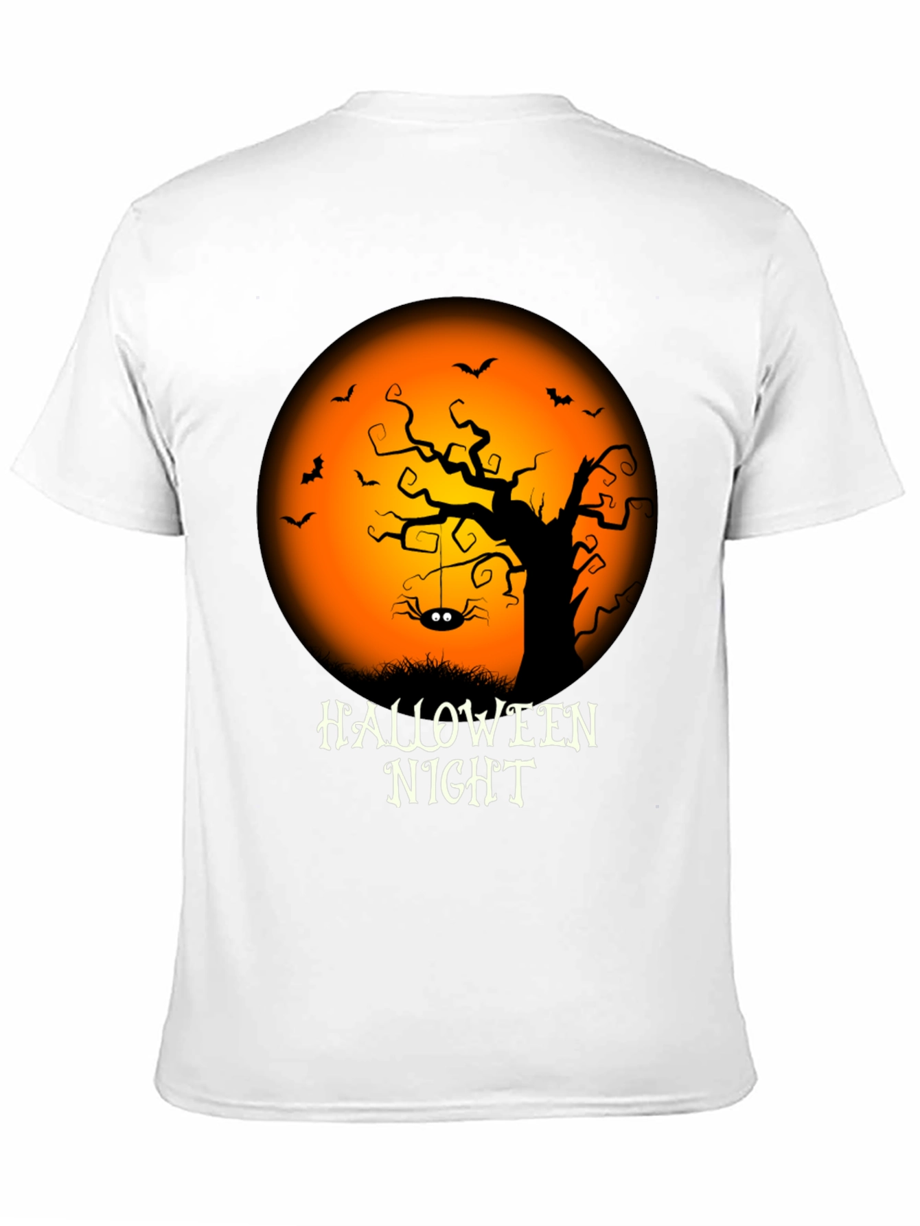 Halloween Night Graphic Tee - Spooky Season Shirt