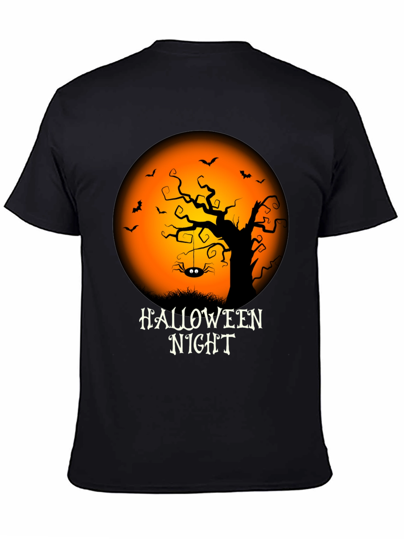 Halloween Night Graphic Tee - Spooky Season Shirt