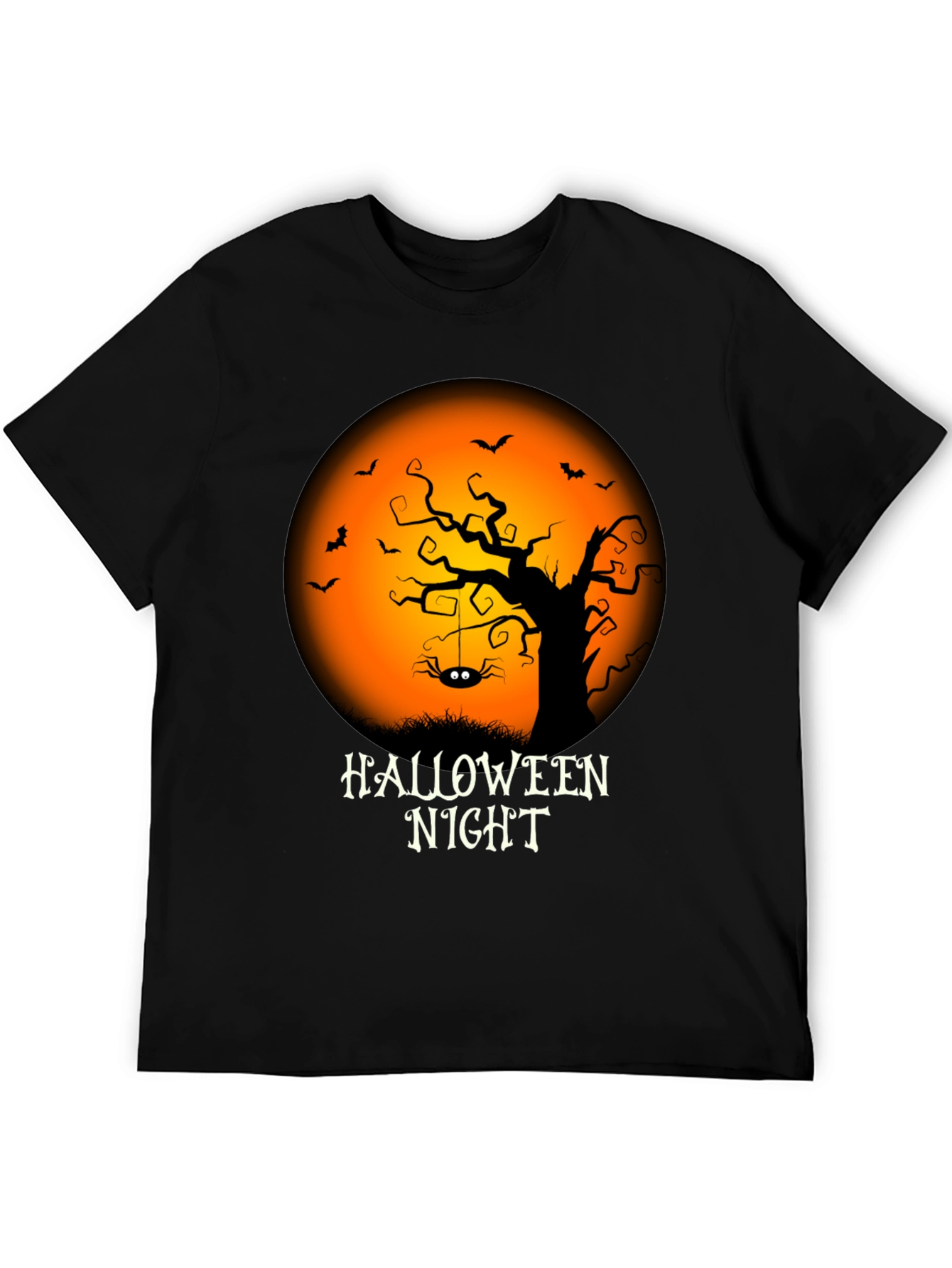Halloween Night Graphic Tee - Spooky Season Shirt