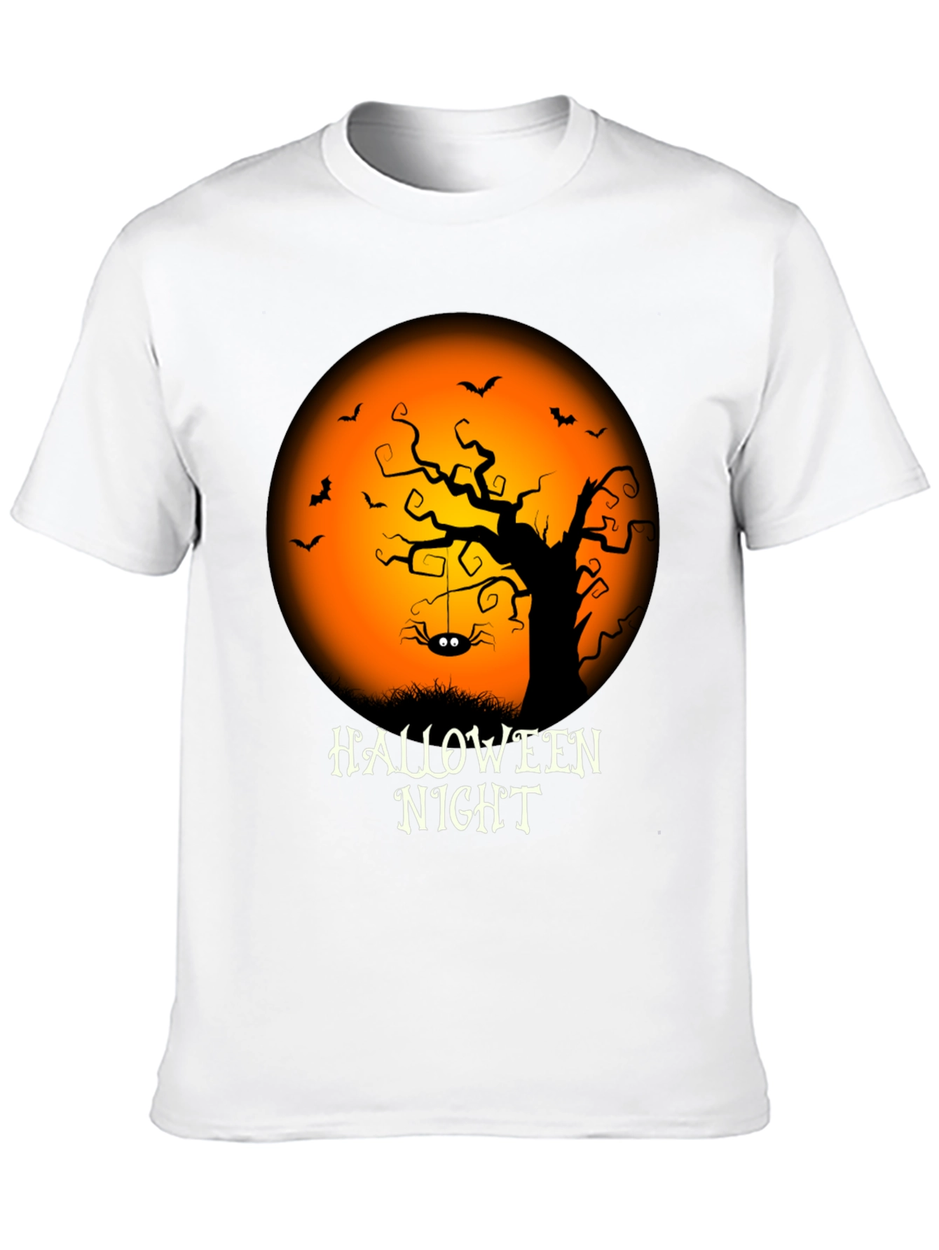 Halloween Night Graphic Tee - Spooky Season Shirt
