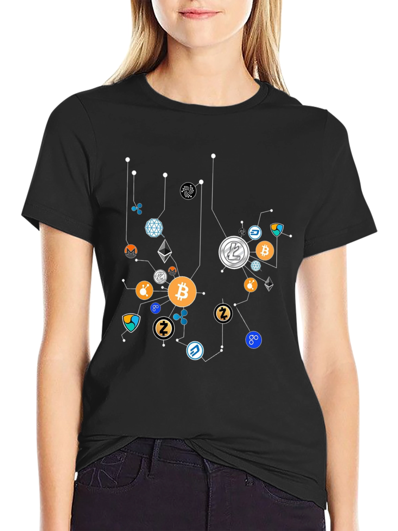 Crypto Network T-Shirt - Bitcoin & Altcoins