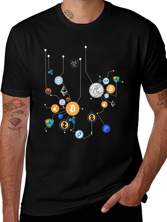Crypto Network T-Shirt - Bitcoin & Altcoins