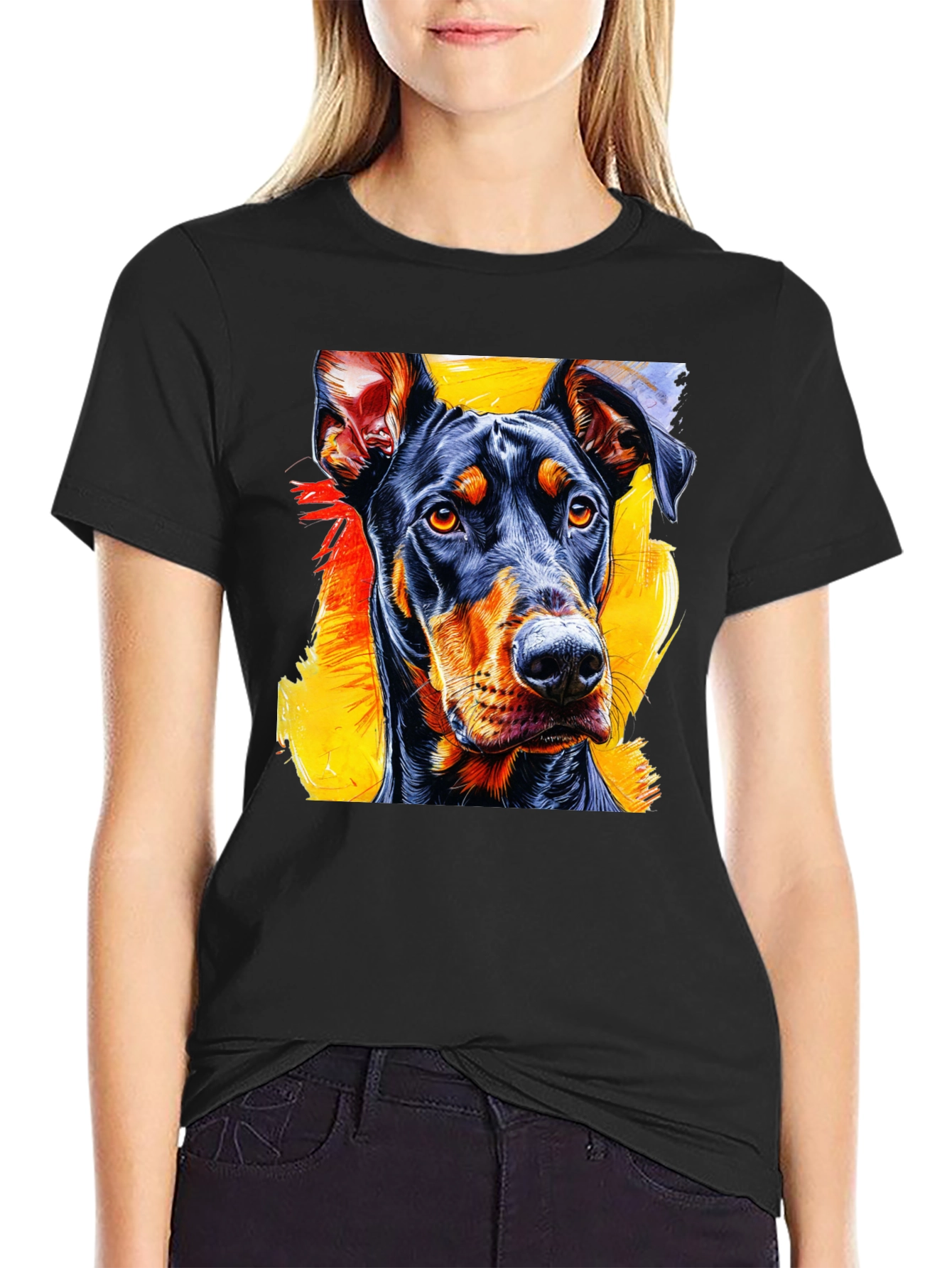Doberman Graphic Tee - Stylish Dog Lover T-Shirt