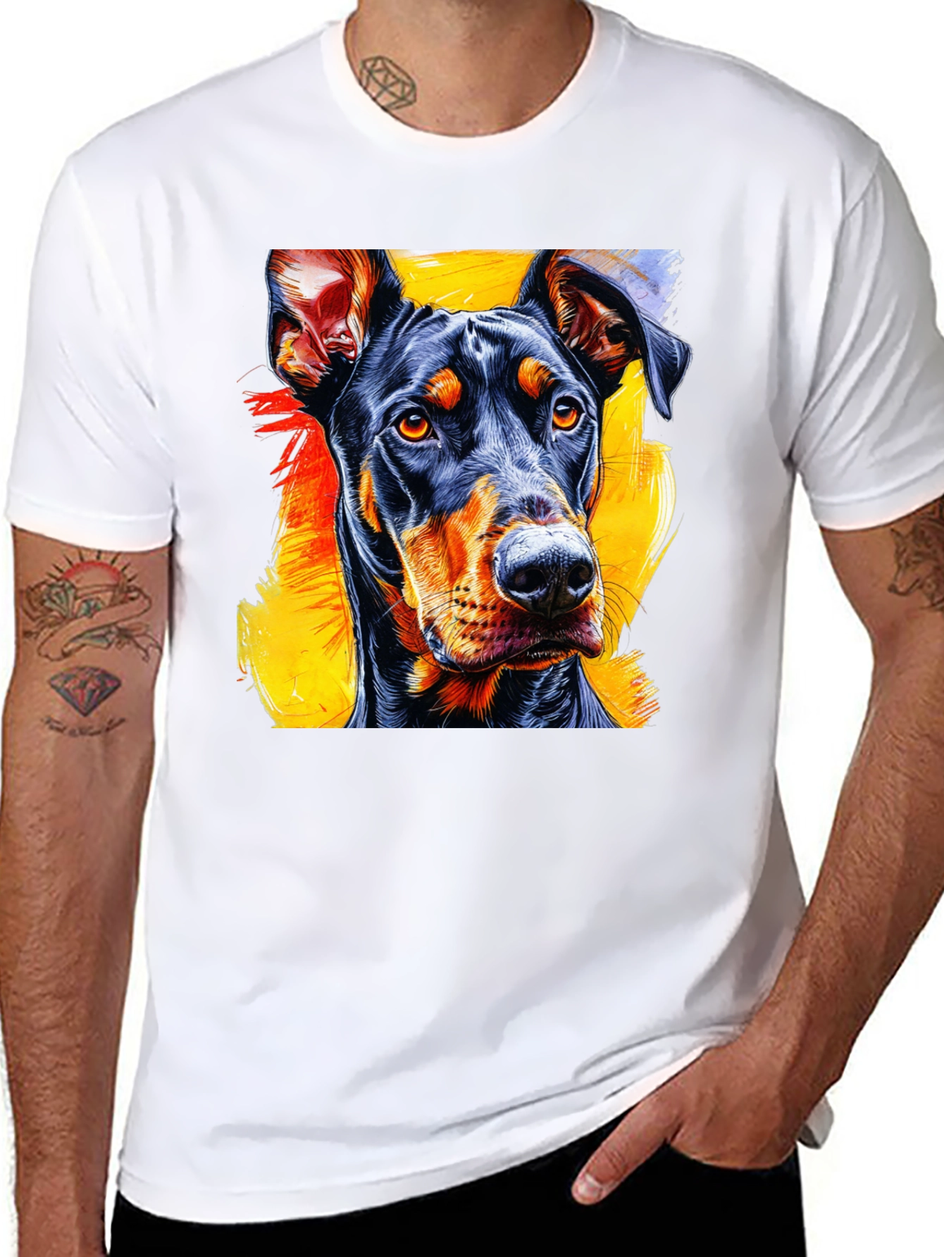 Doberman Graphic Tee - Stylish Dog Lover T-Shirt