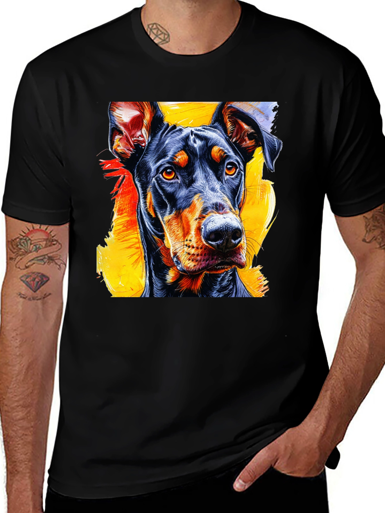 Doberman Graphic Tee - Stylish Dog Lover T-Shirt