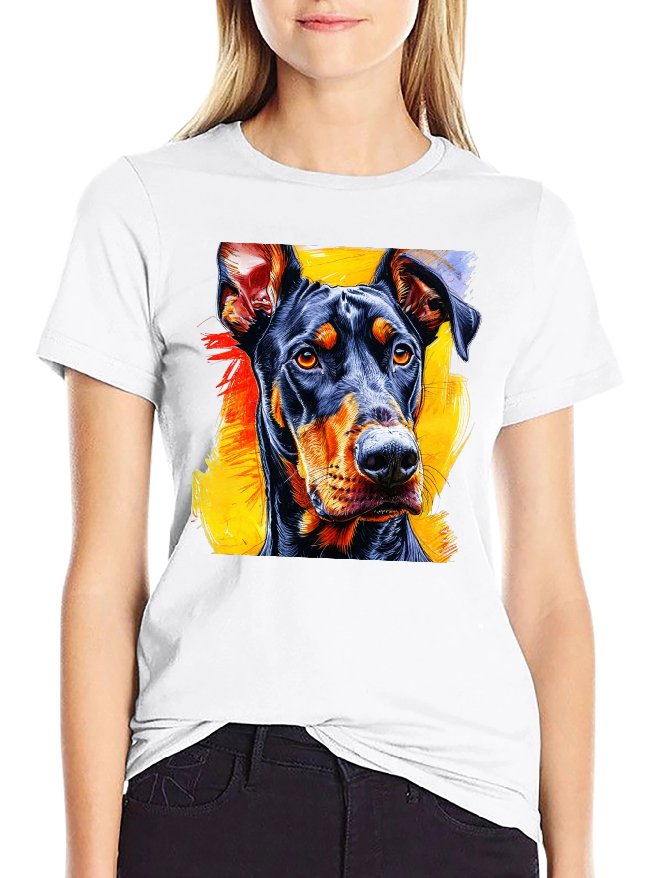 Doberman Graphic Tee - Stylish Dog Lover T-Shirt