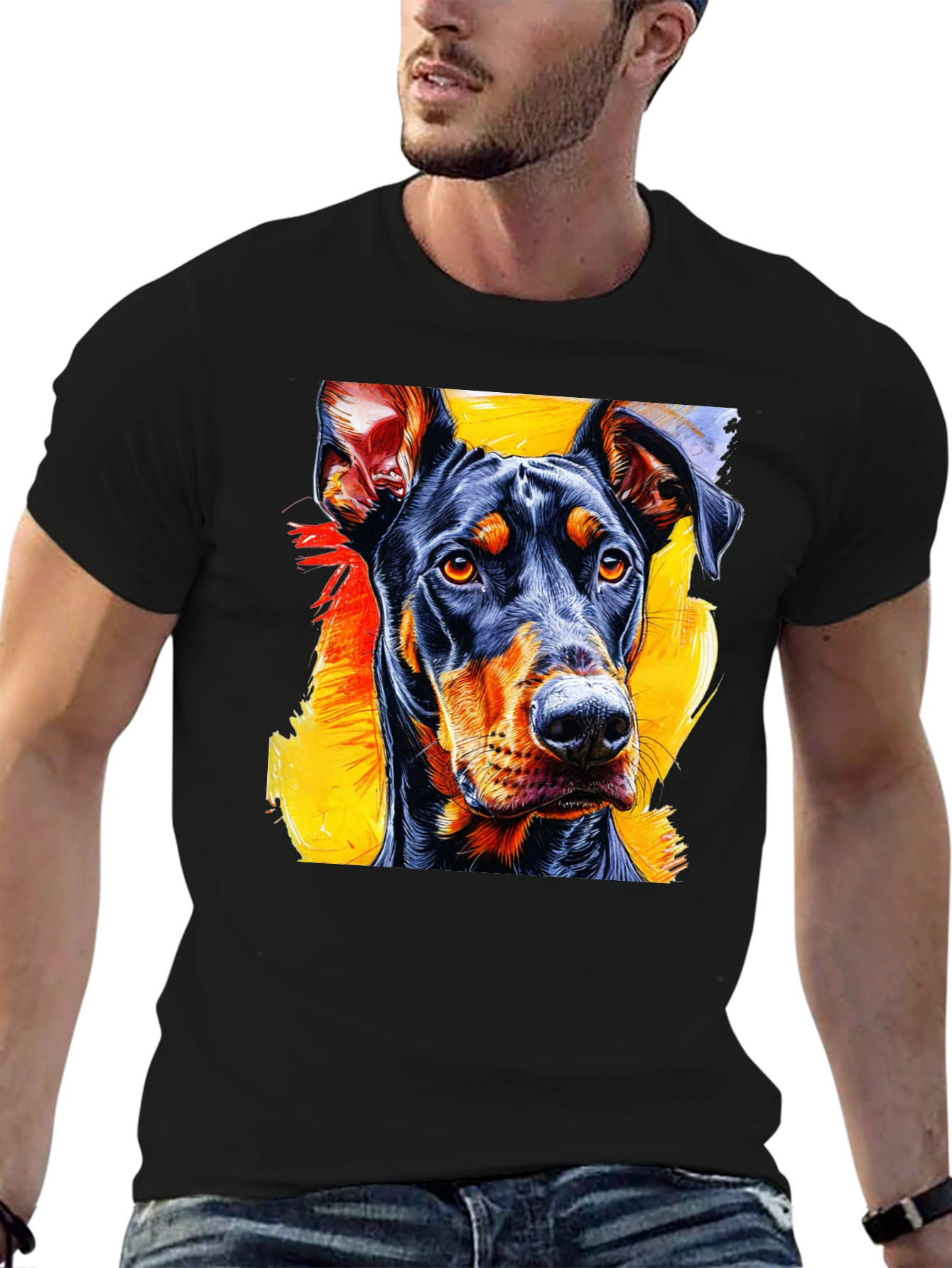Doberman Graphic Tee - Stylish Dog Lover T-Shirt