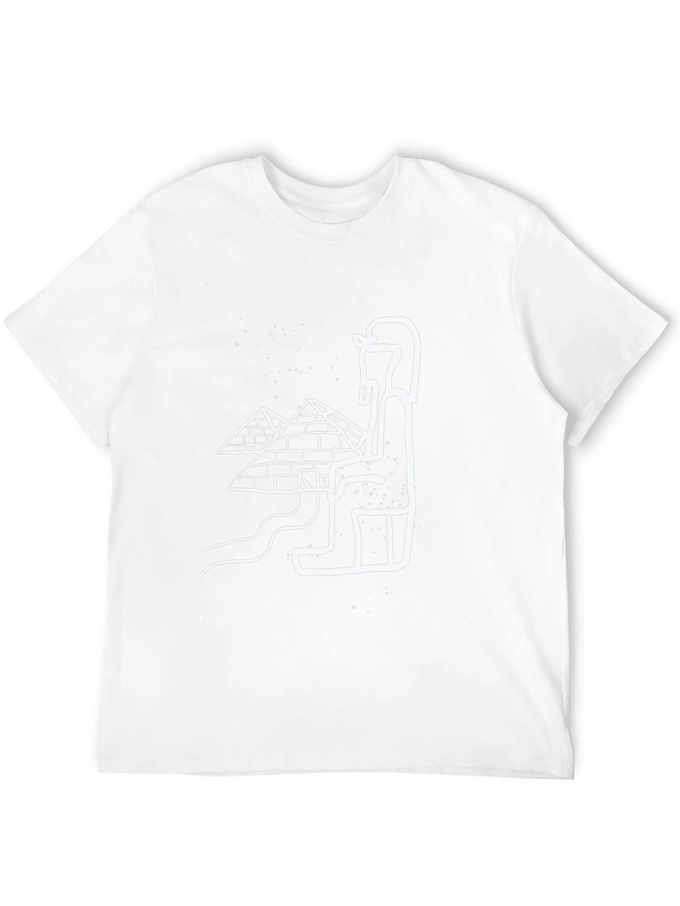 Egyptian Pyramids Graphic Tee - Black Cotton T-Shirt
