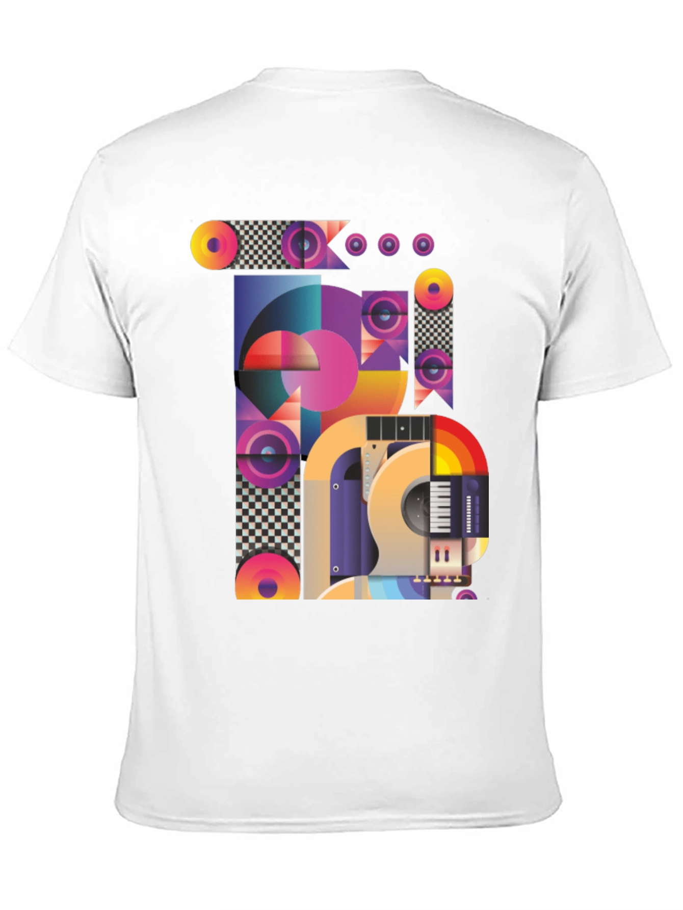 Abstract Musical Instrument Graphic T-Shirt