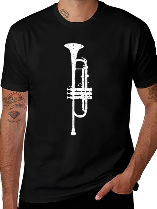Trumpet Graphic Tee - Musical Instrument T-Shirt
