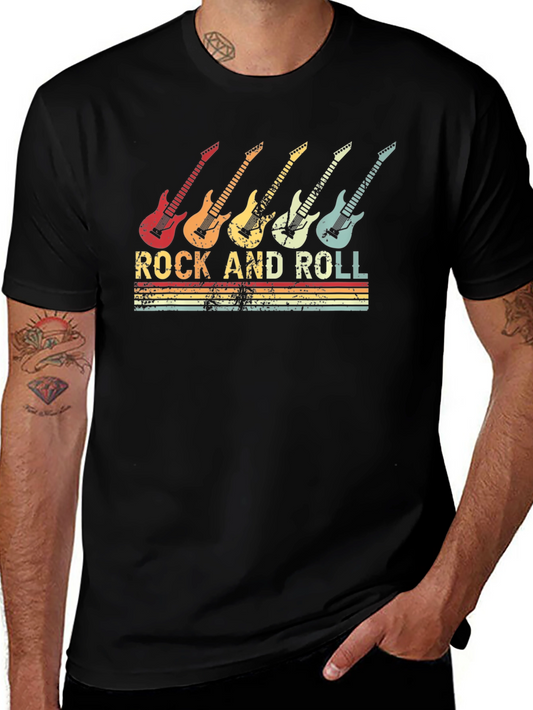 Vintage Rock and Roll Guitar T-Shirt