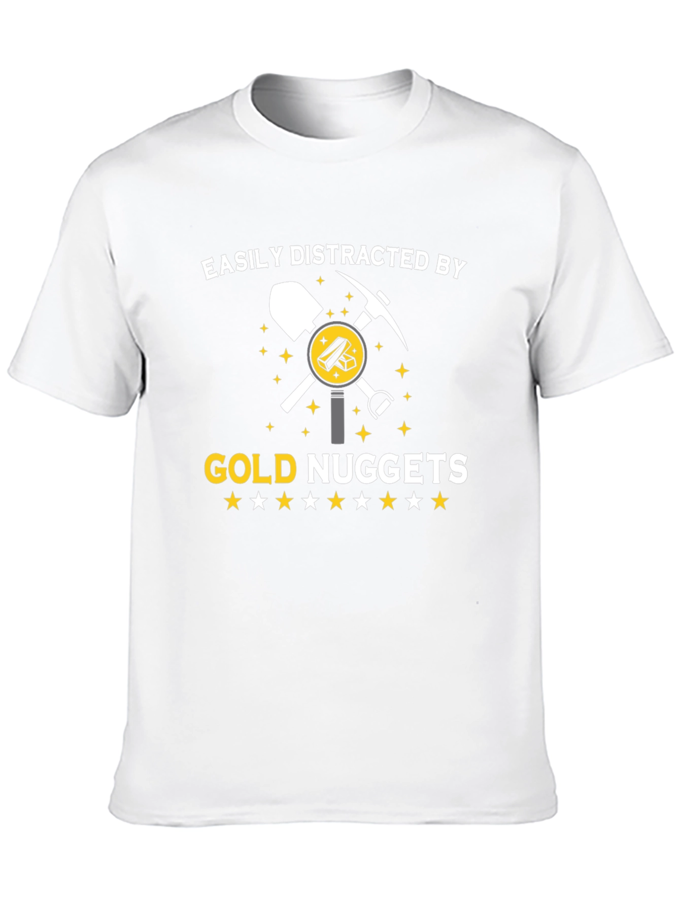 Gold Nuggets Distraction T-Shirt - Funny Miner Tee