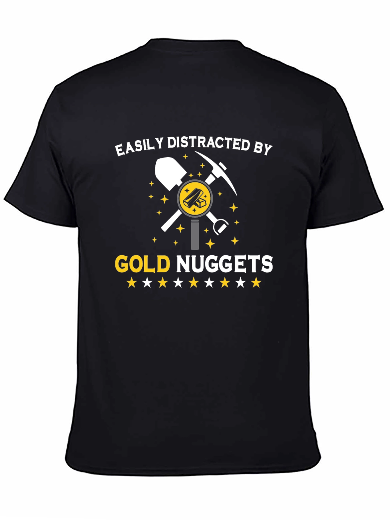 Gold Nuggets Distraction T-Shirt - Funny Miner Tee
