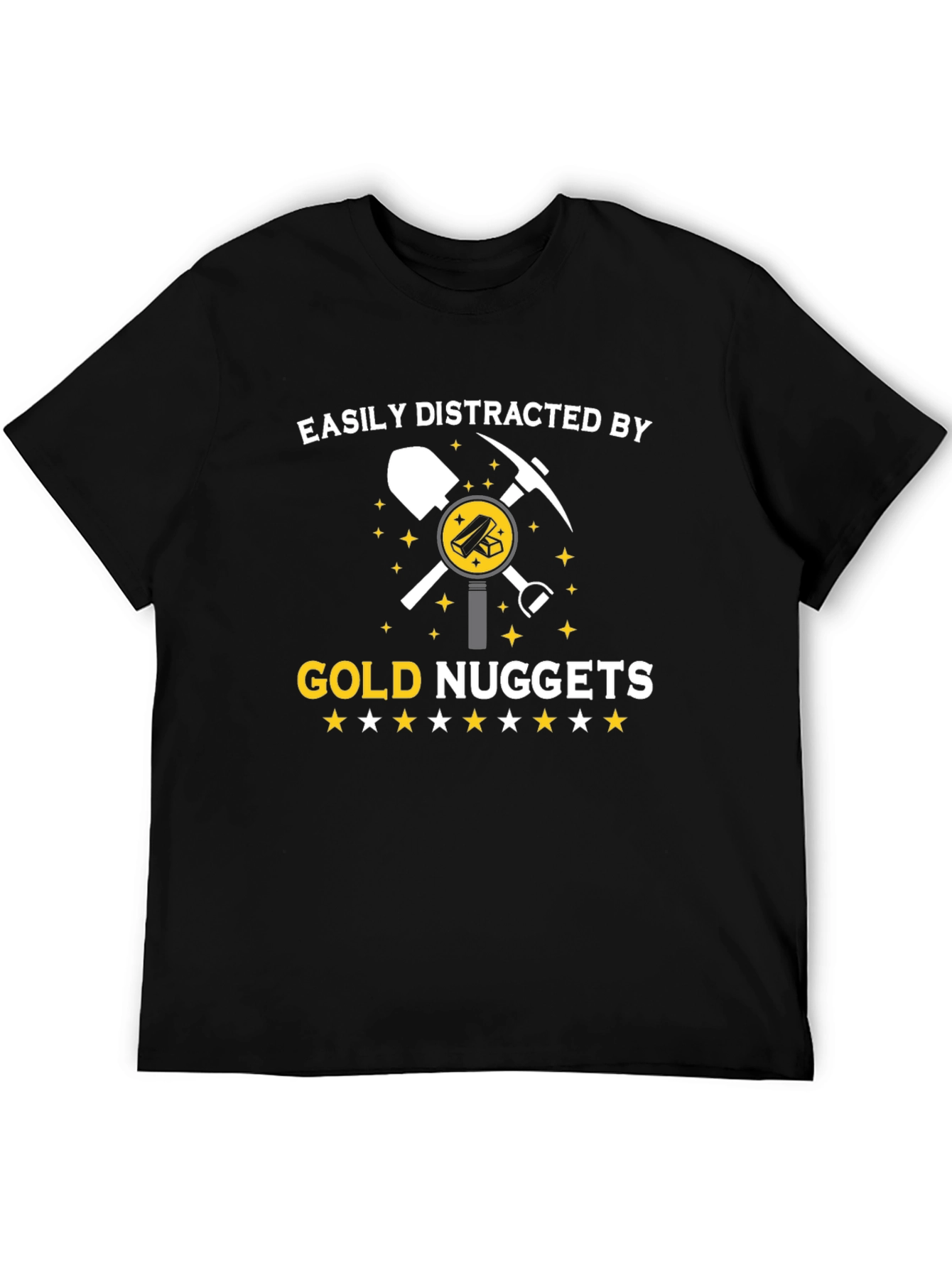 Gold Nuggets Distraction T-Shirt - Funny Miner Tee