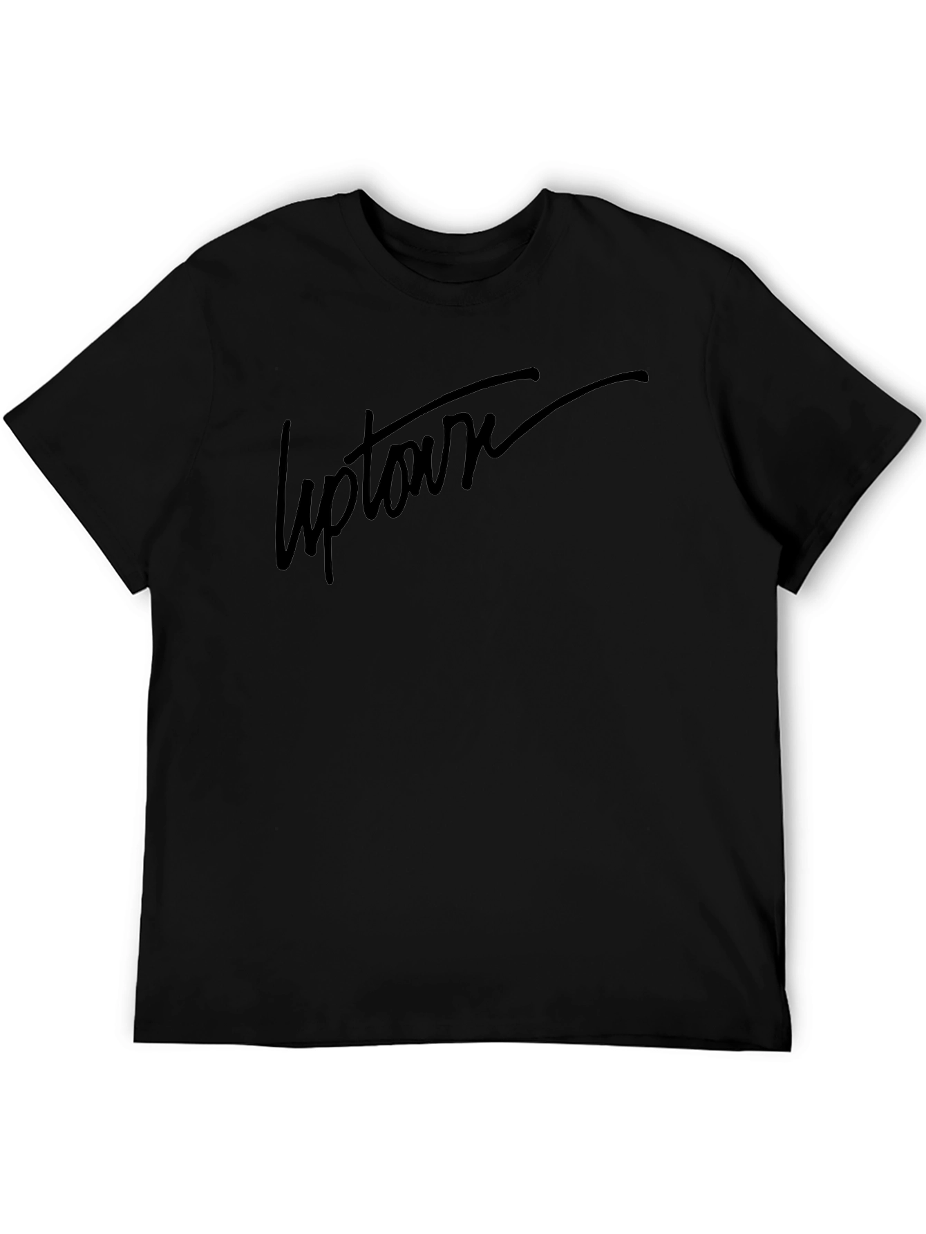 Uptown Graphic Print Black T-Shirt