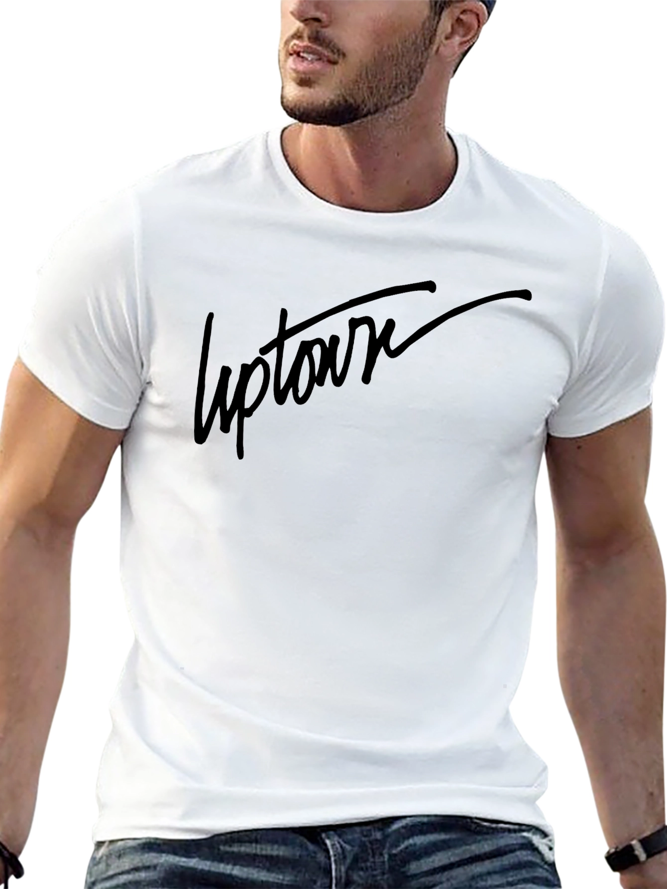 Uptown Graphic Print Black T-Shirt
