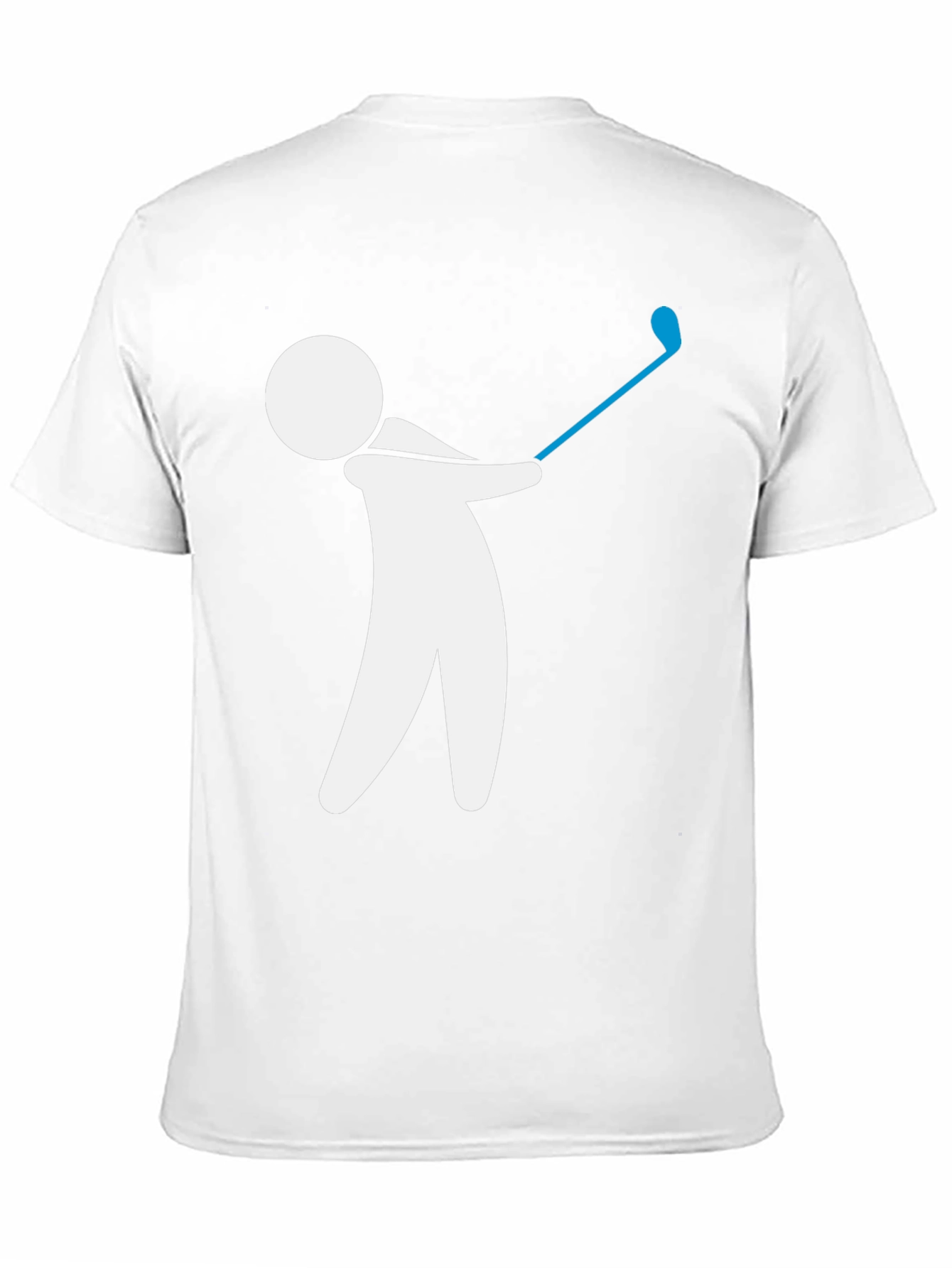 Golf Swing Graphic Tee - Black Cotton T-Shirt