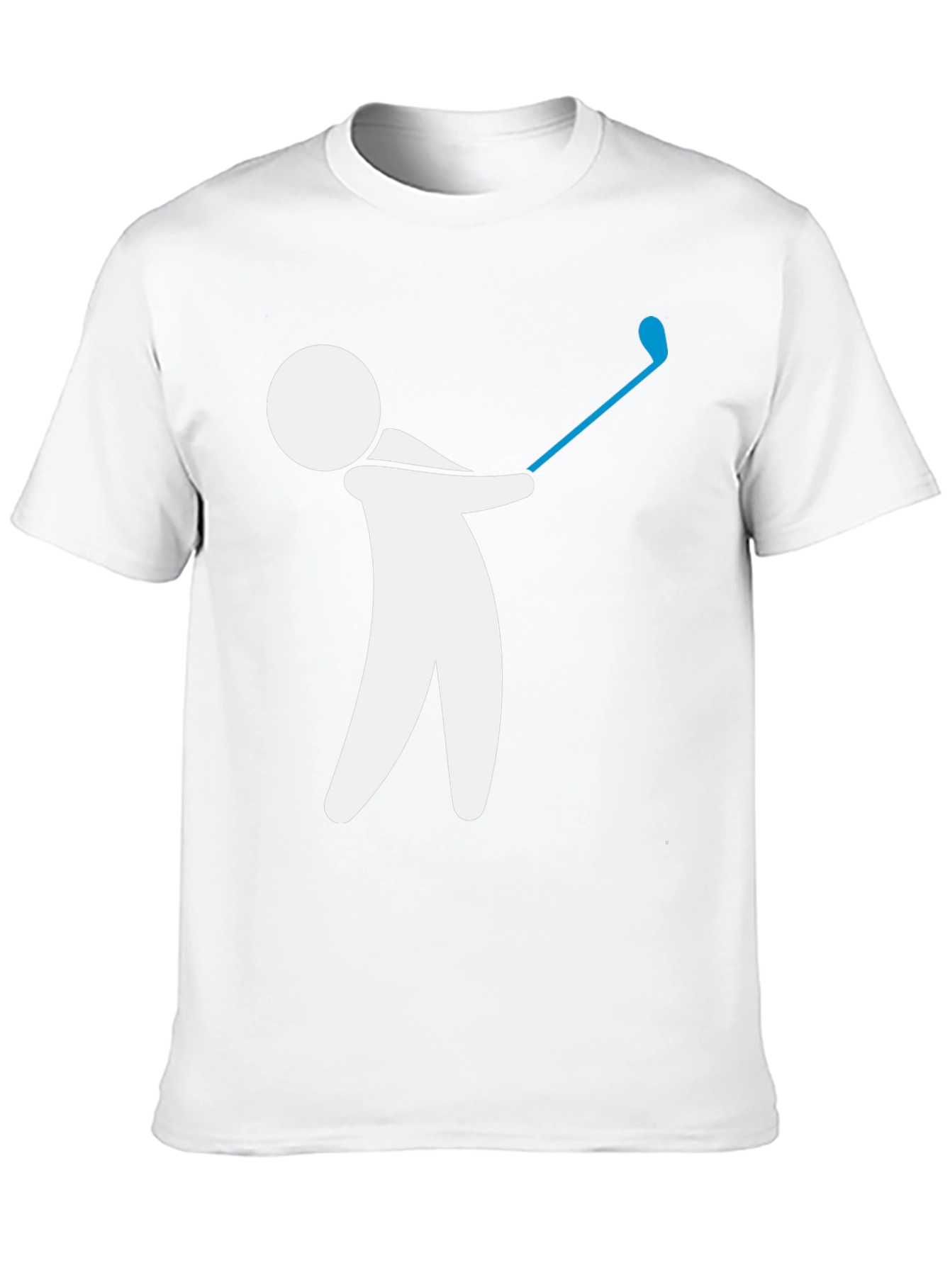 Golf Swing Graphic Tee - Black Cotton T-Shirt
