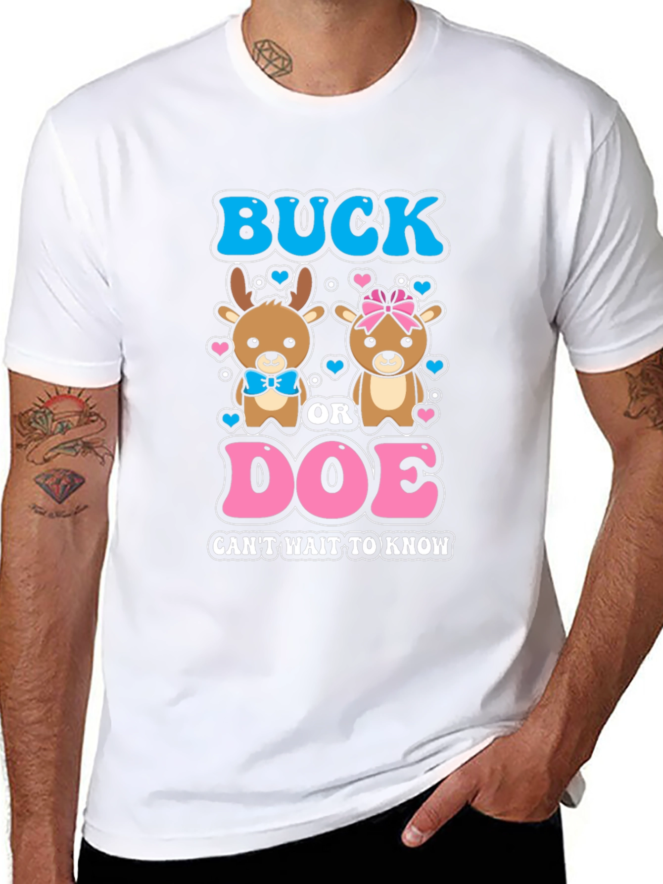Buck or Doe Gender Reveal T-Shirt