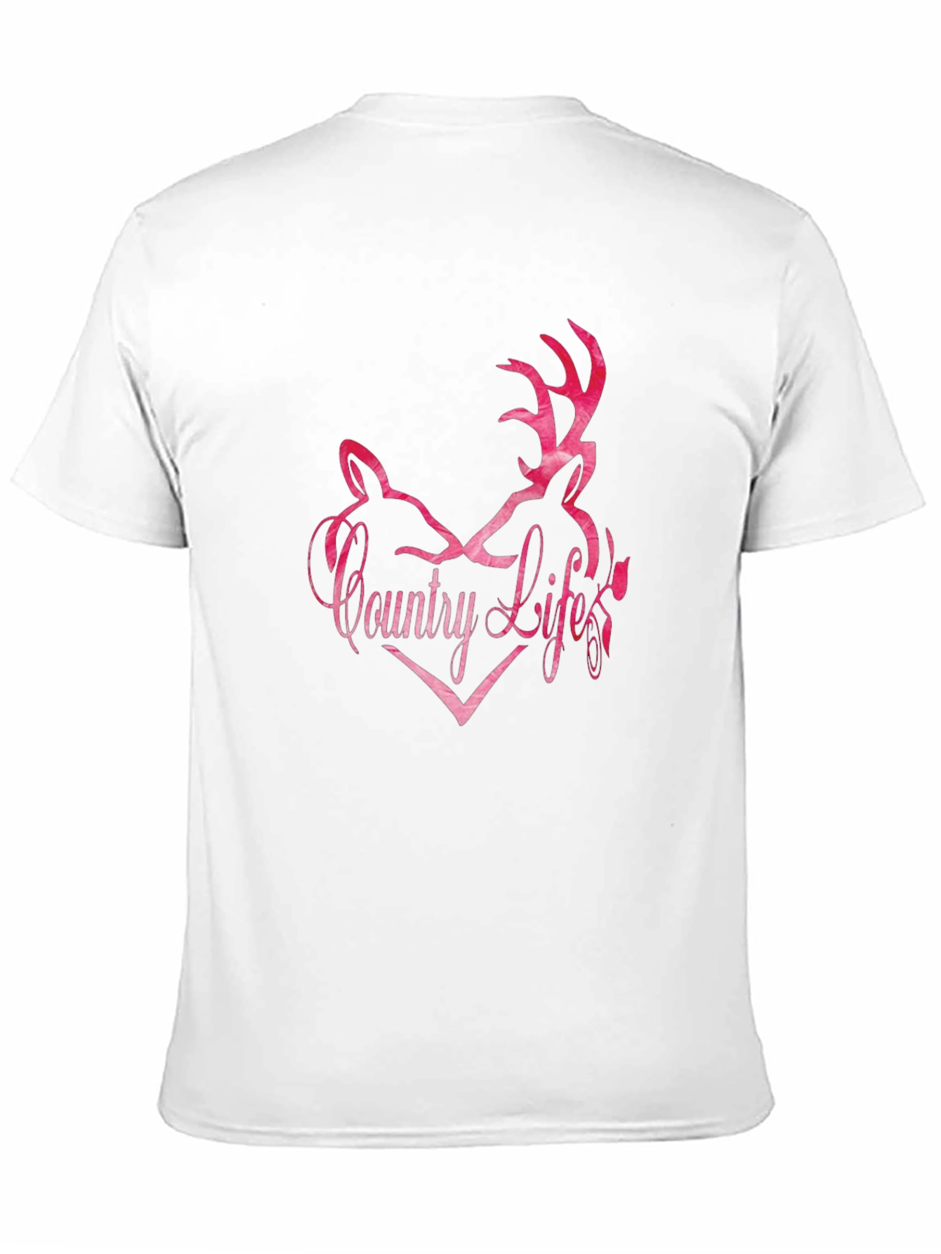Country Life Deer Heart Graphic Tee - Black