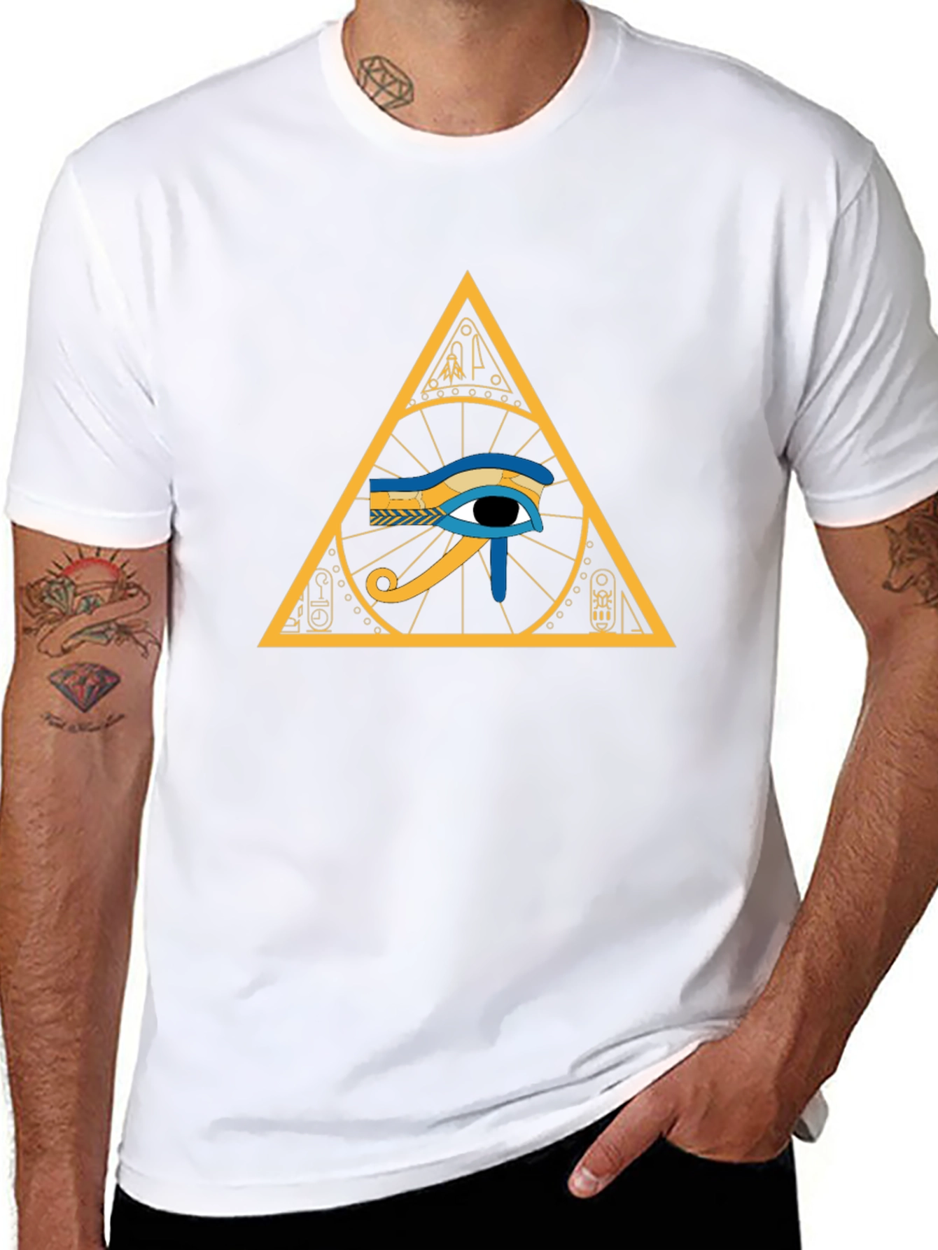 Eye of Ra Pyramid T-Shirt - Egyptian Symbol