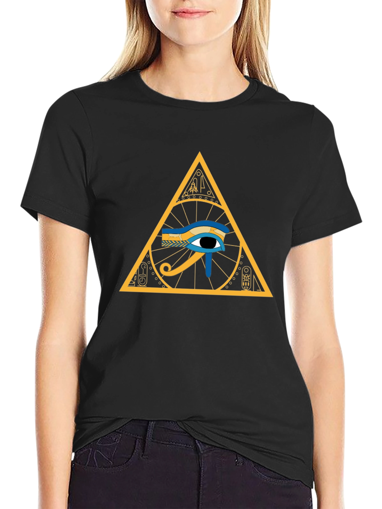 Eye of Ra Pyramid T-Shirt - Egyptian Symbol