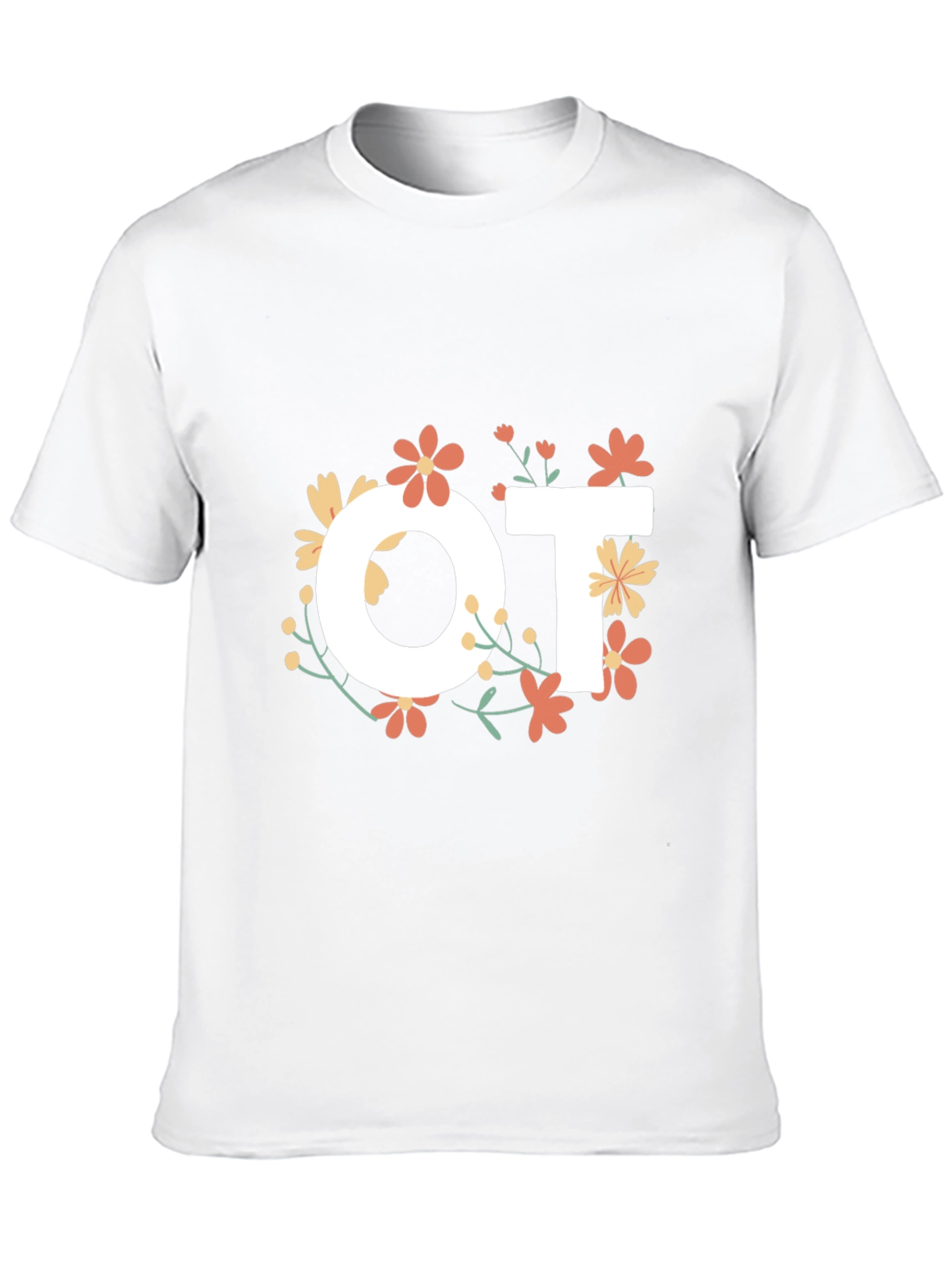 Floral OT T-Shirt - Occupational Therapist Tee