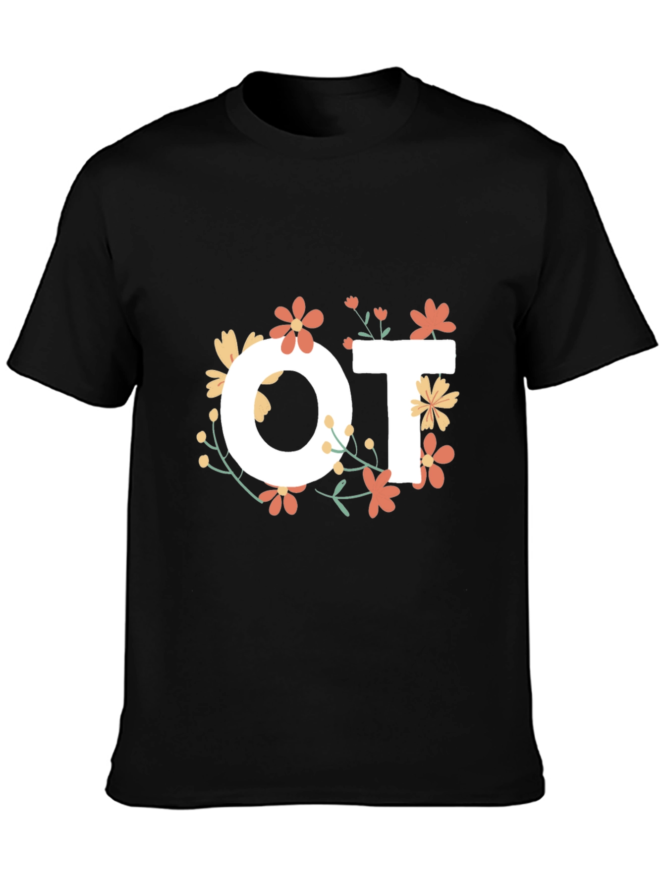 Floral OT T-Shirt - Occupational Therapist Tee