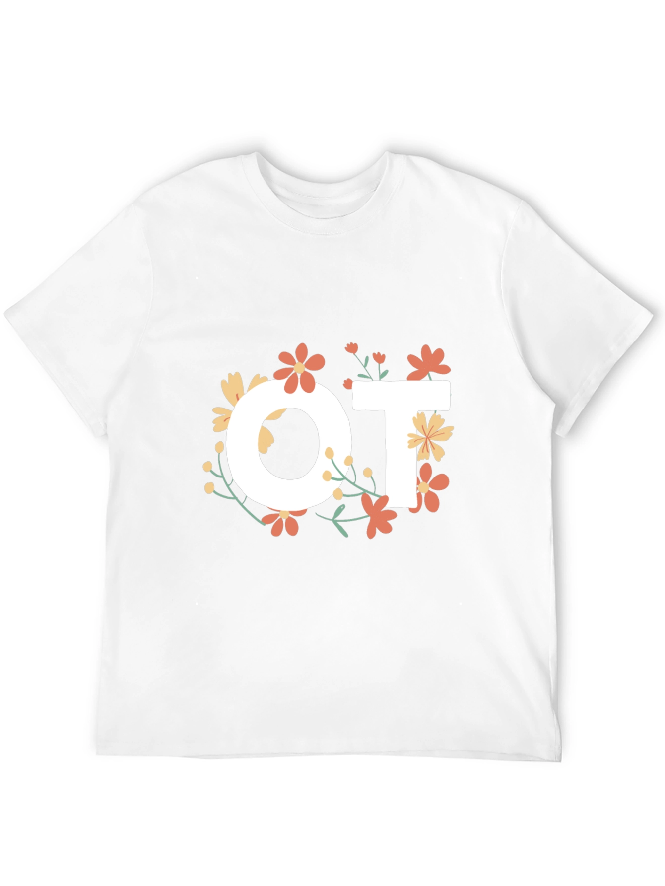 Floral OT T-Shirt - Occupational Therapist Tee