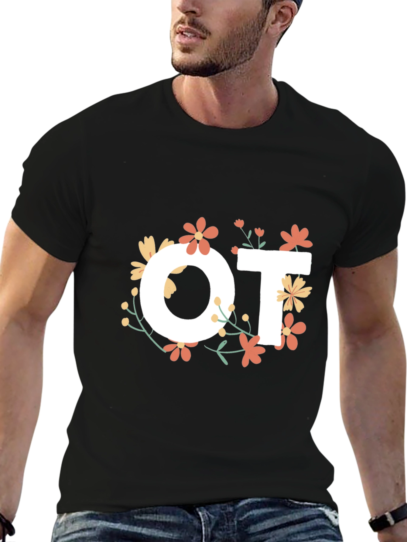 Floral OT T-Shirt - Occupational Therapist Tee