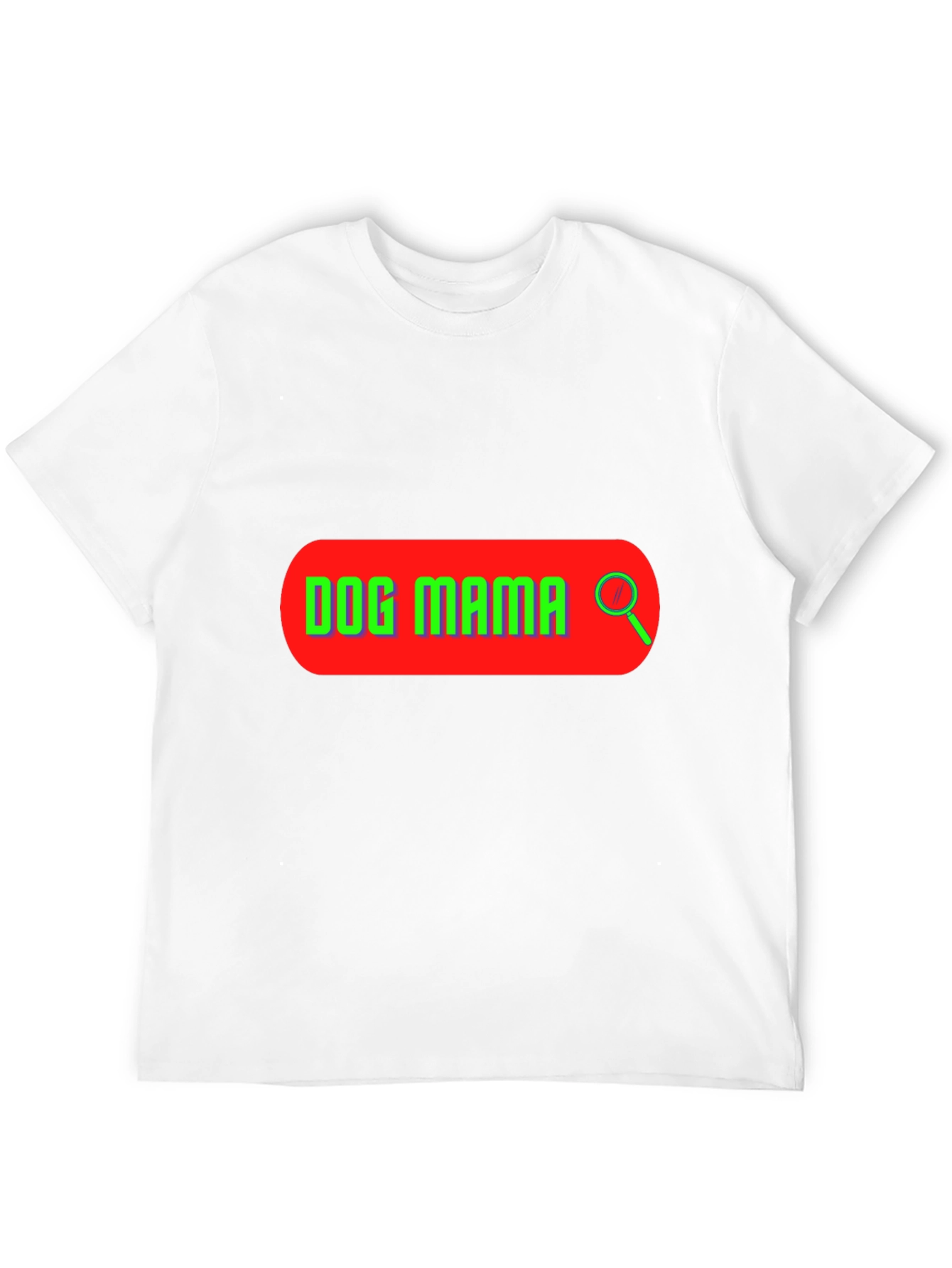 Dog Mama Search Bar T-Shirt - Black Graphic Tee