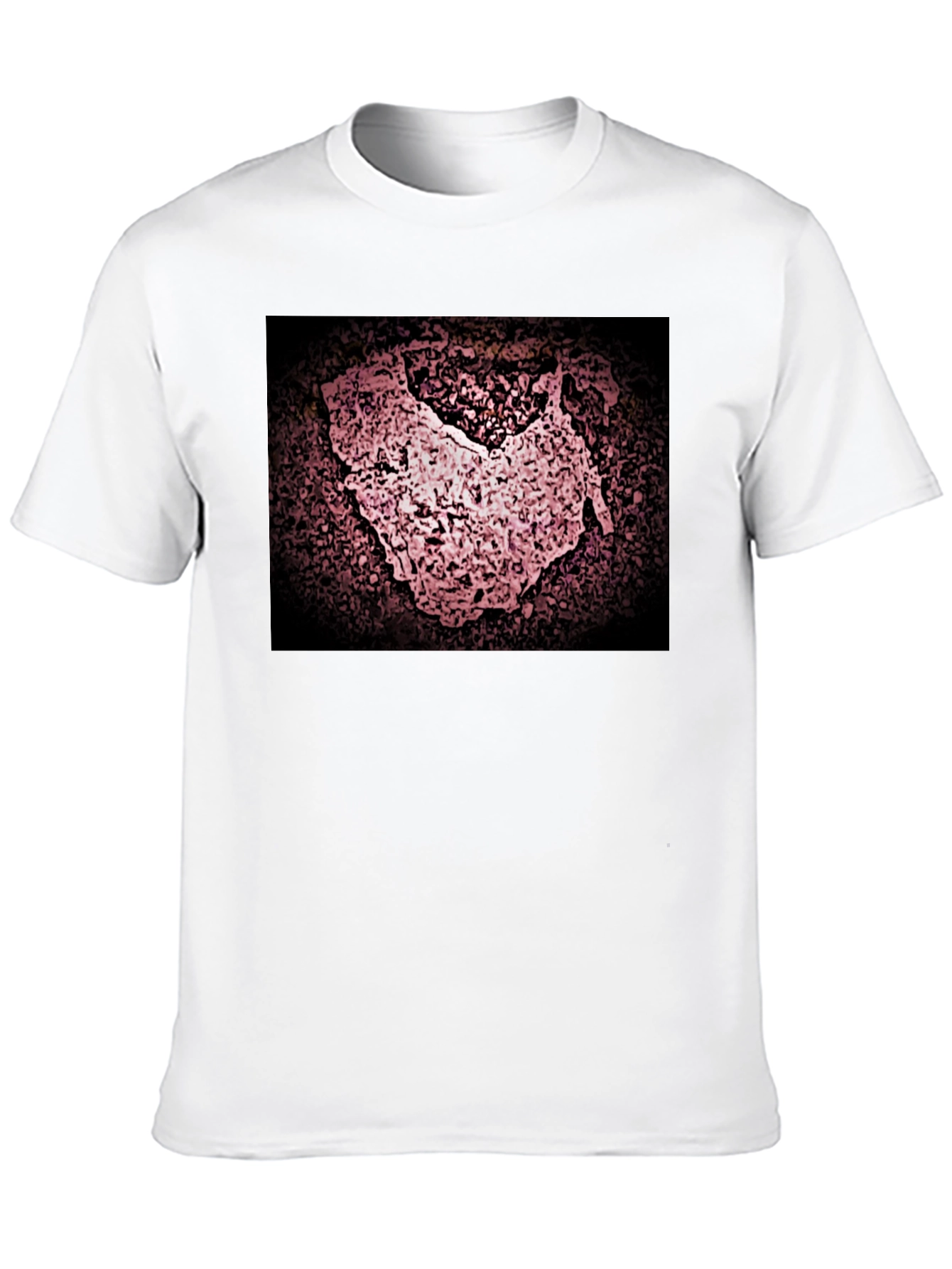 Abstract Graphic Print Black T-Shirt