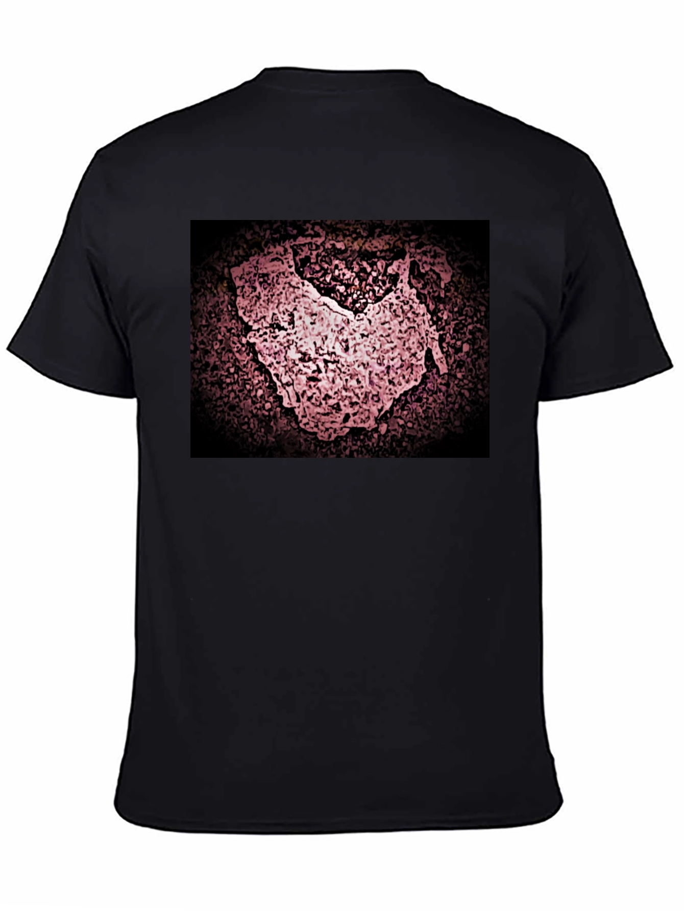 Abstract Graphic Print Black T-Shirt