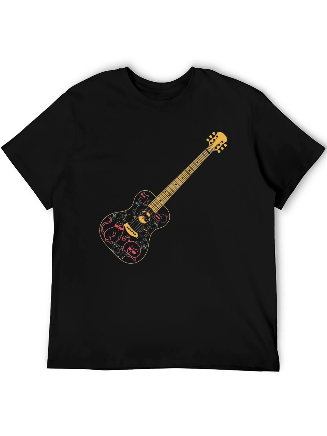 Guitar Cat Halloween T-Shirt